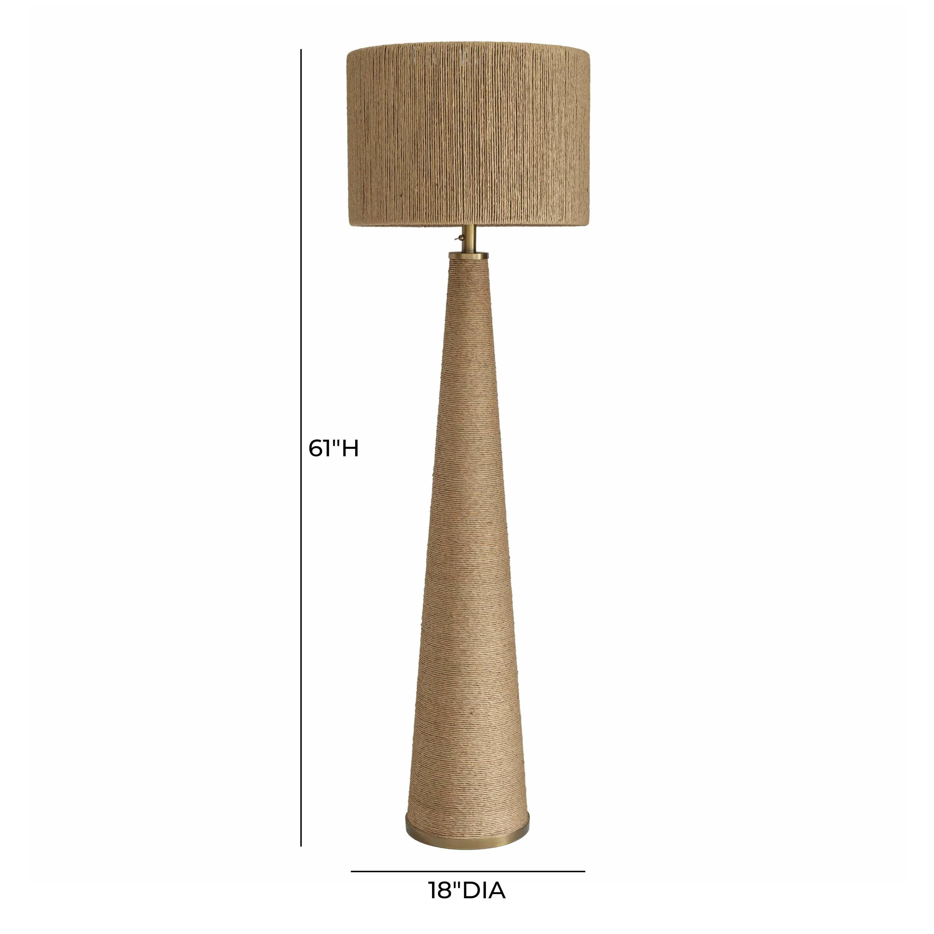 Tov Aya Natural Jute Floor Lamp - Image 4