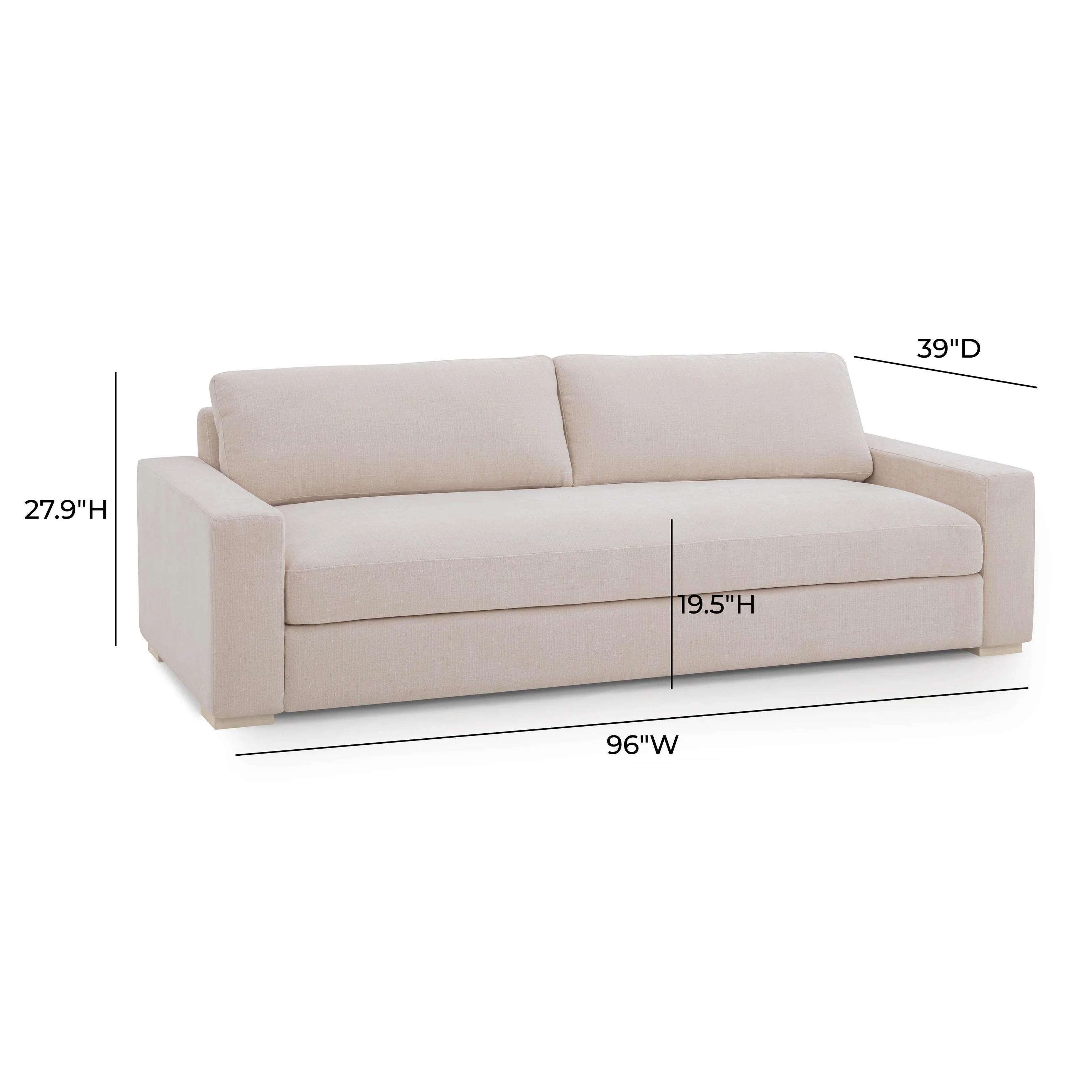 Tov Beckham 96" Performance Chenille Sofa - Image 6