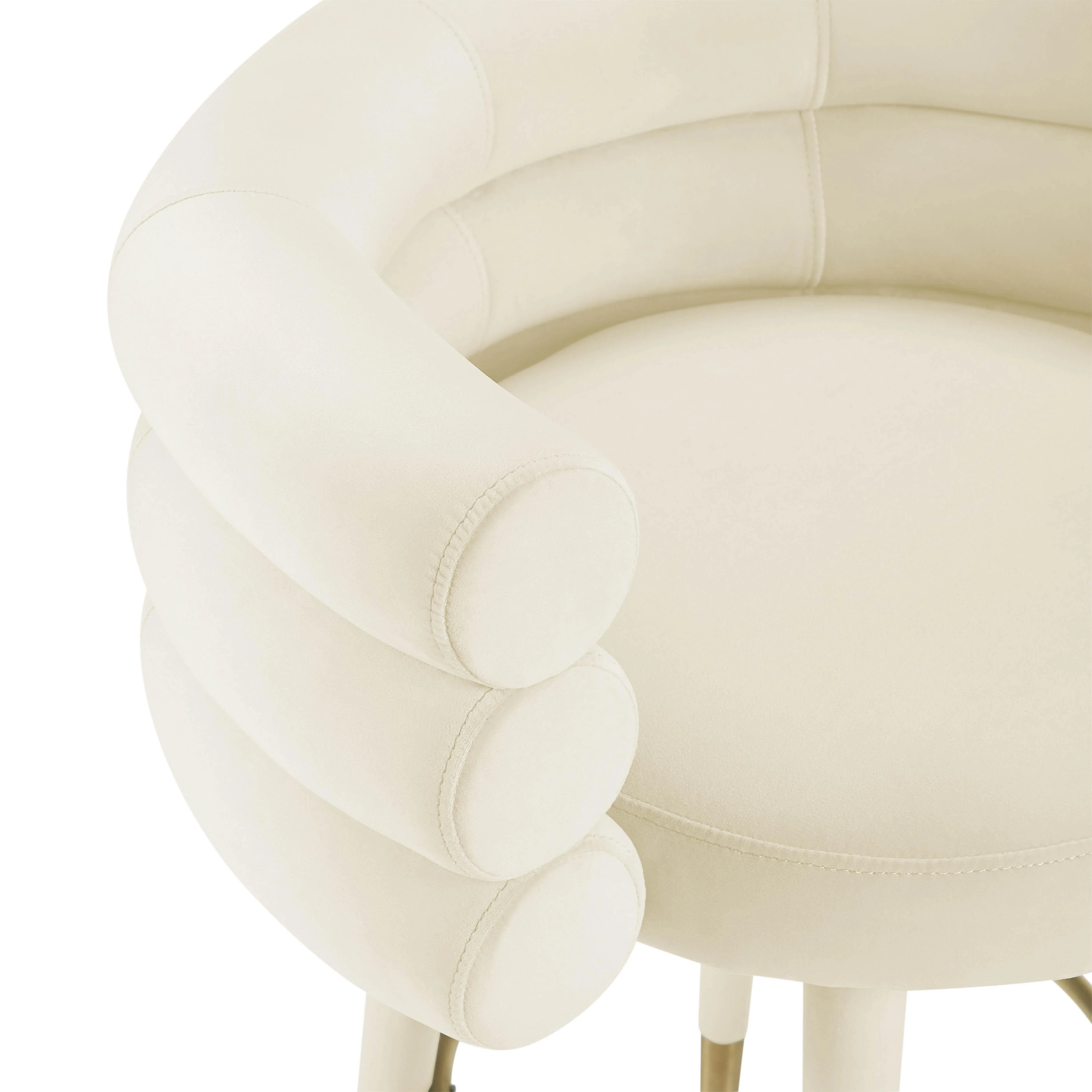 Tov Betty Cream Velvet Counter Stool - Image 5