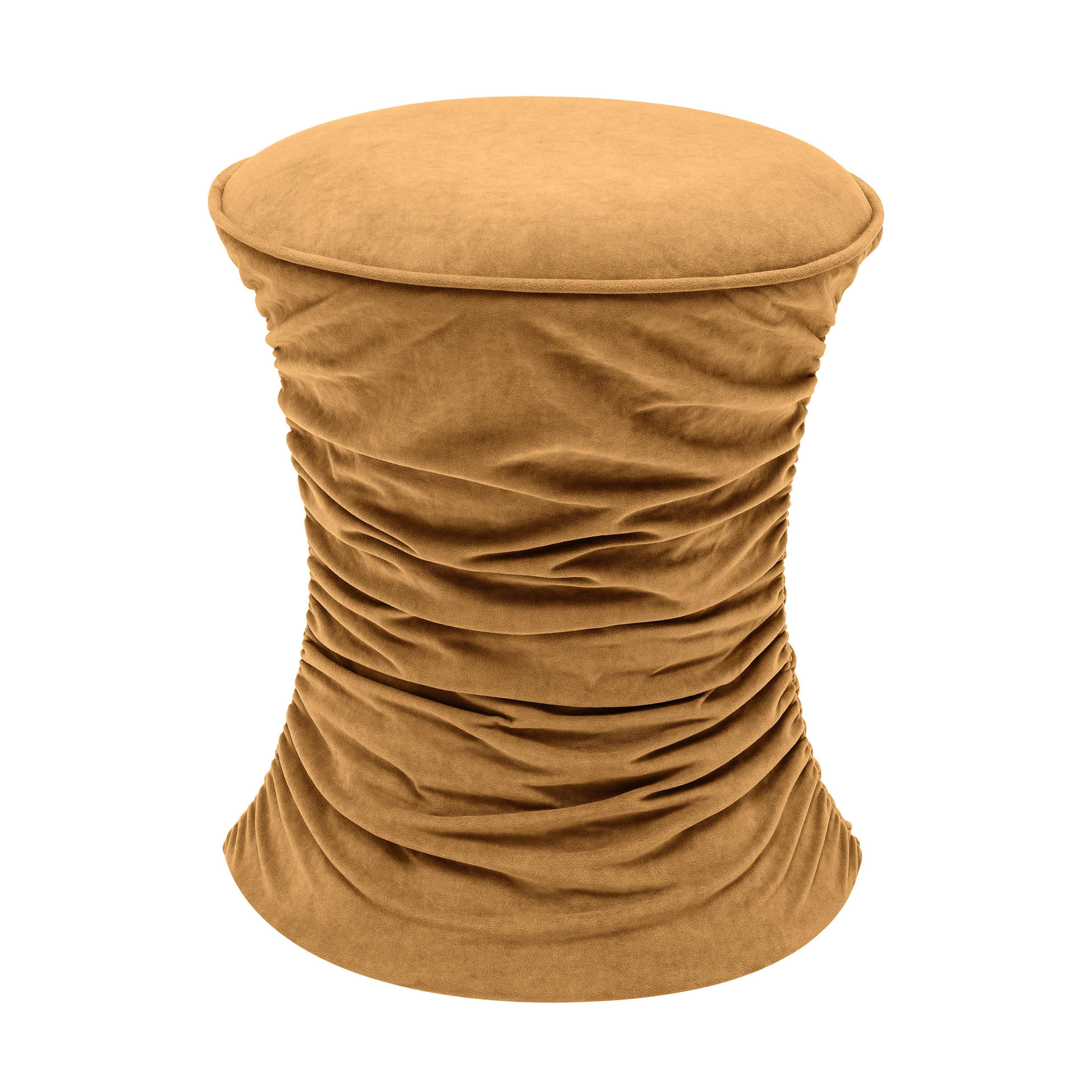 Tov Bounce Ruched Performance Velvet Adjustable Ottoman - Image 3