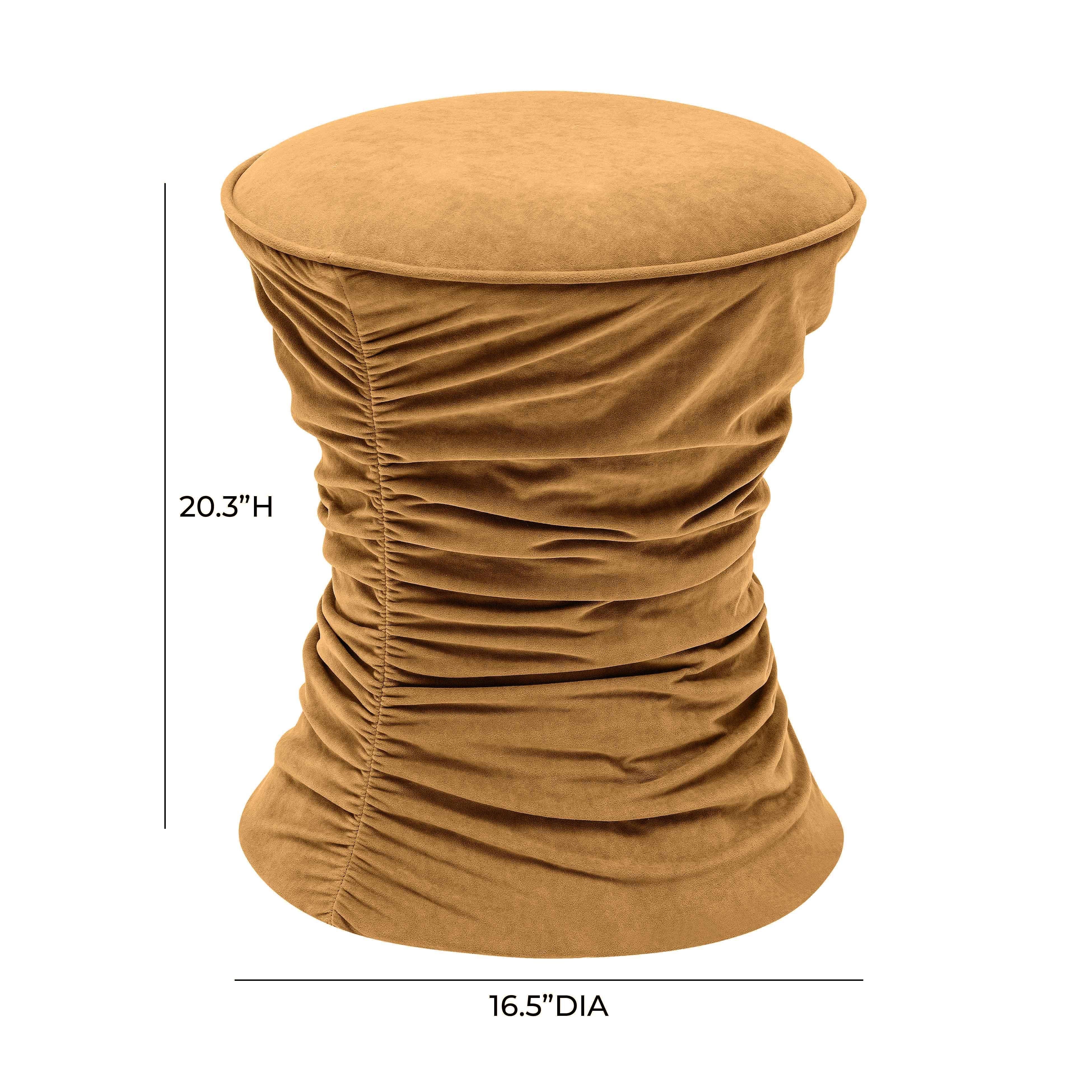 Tov Bounce Ruched Performance Velvet Adjustable Ottoman - Image 8