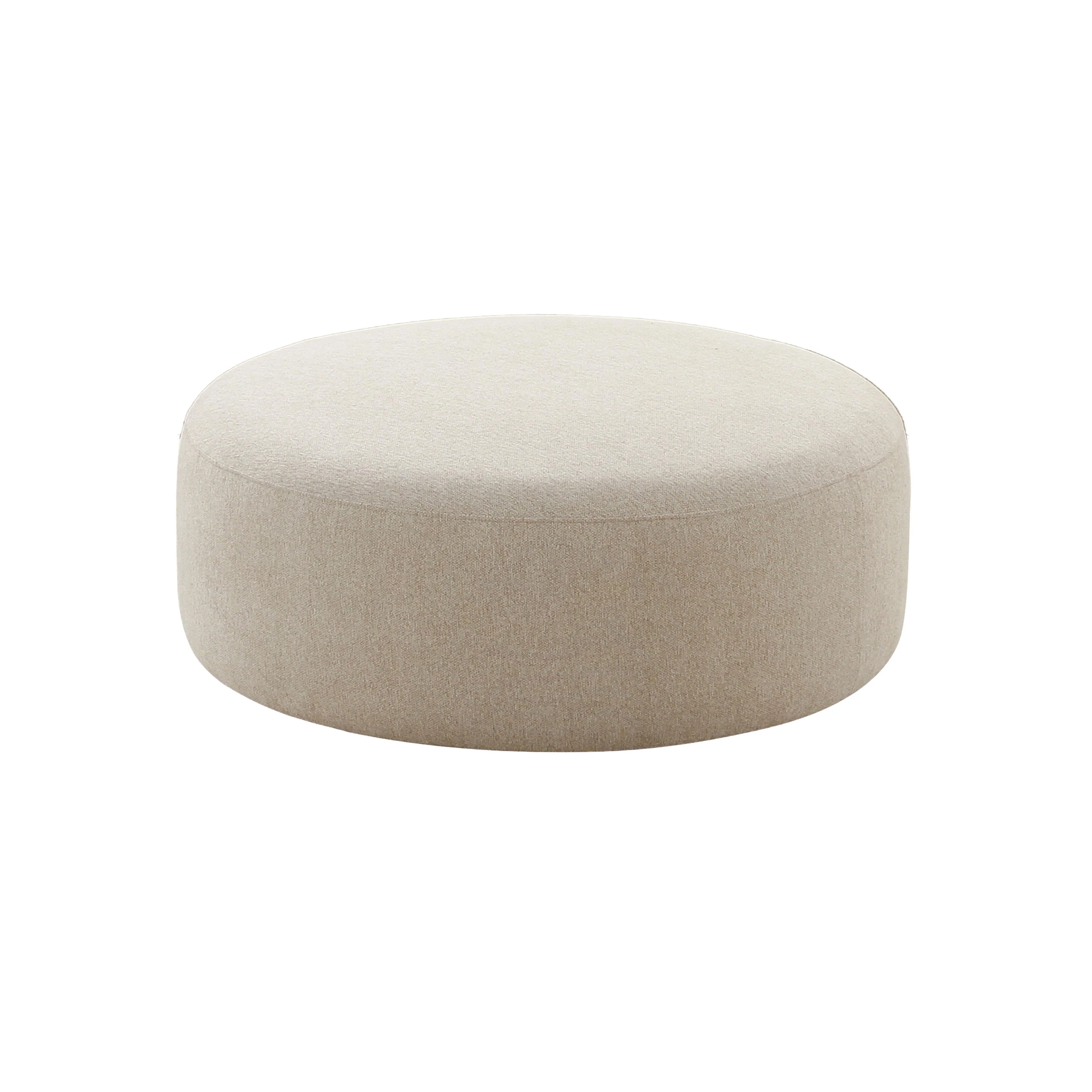 Tov Broohah Beige Linen Ottoman