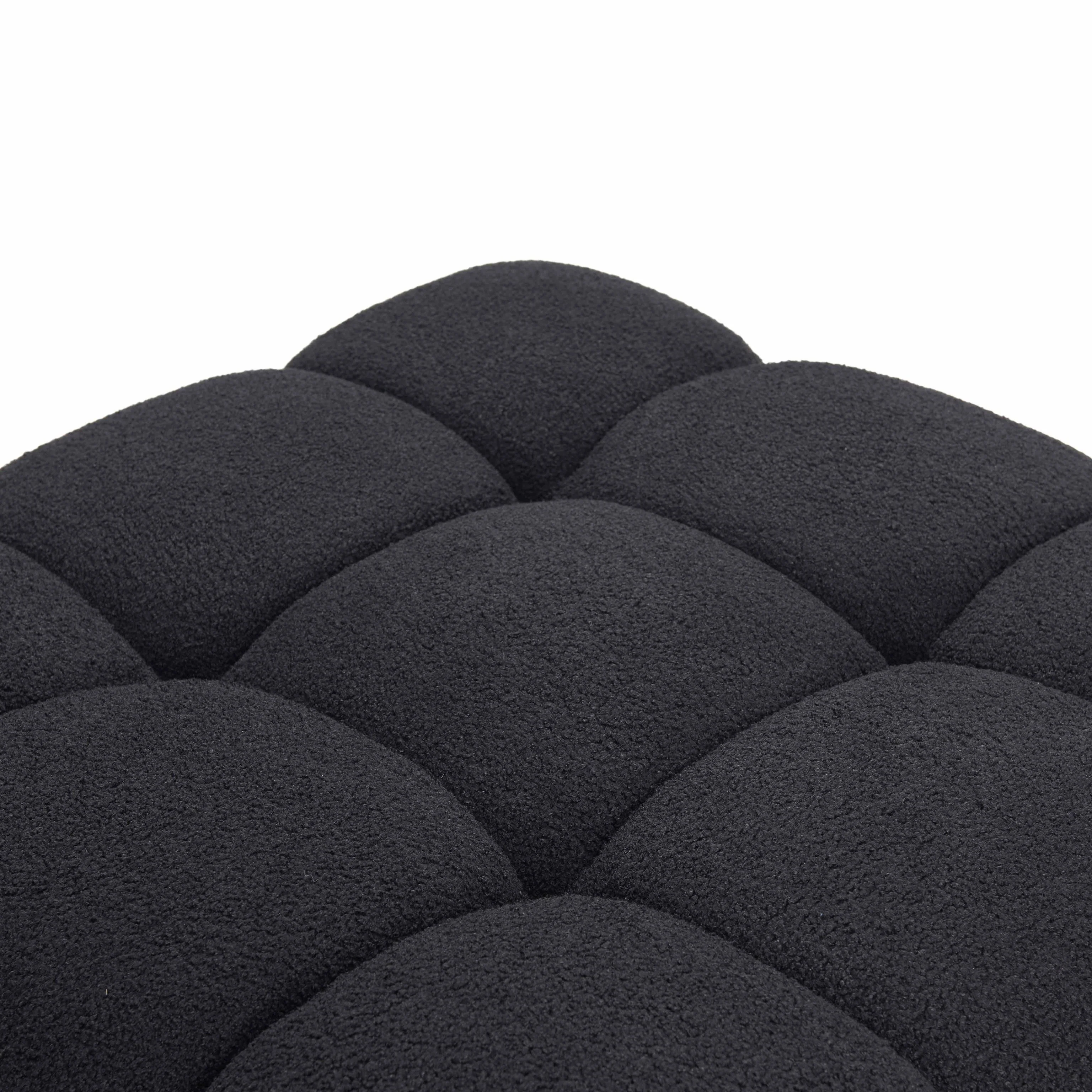 Tov Calliope Performance Vegan Shearling Modular Ottoman - Image 5