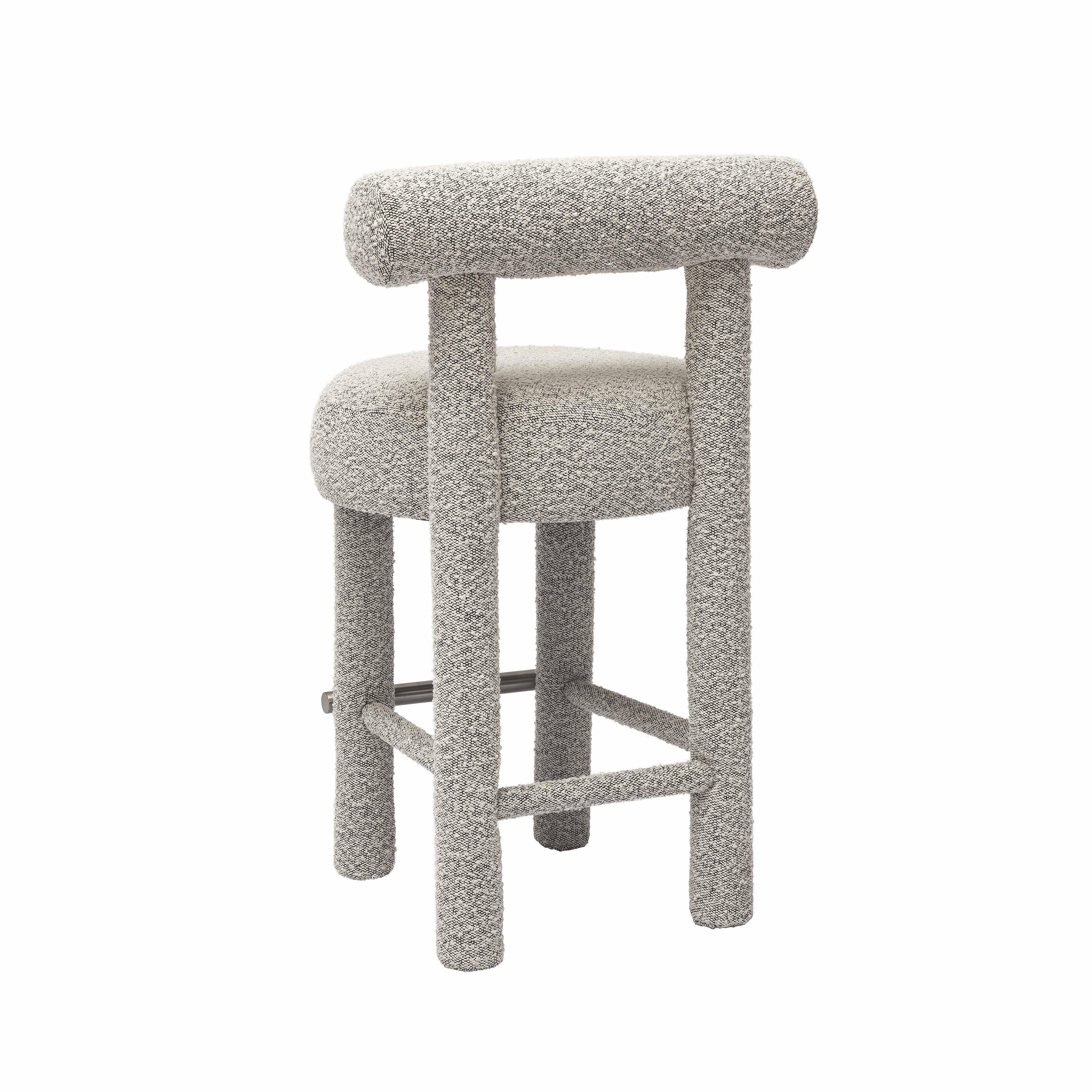 Tov Carmel Black &Amp; White Performance Boucle Counter Stool - Image 6