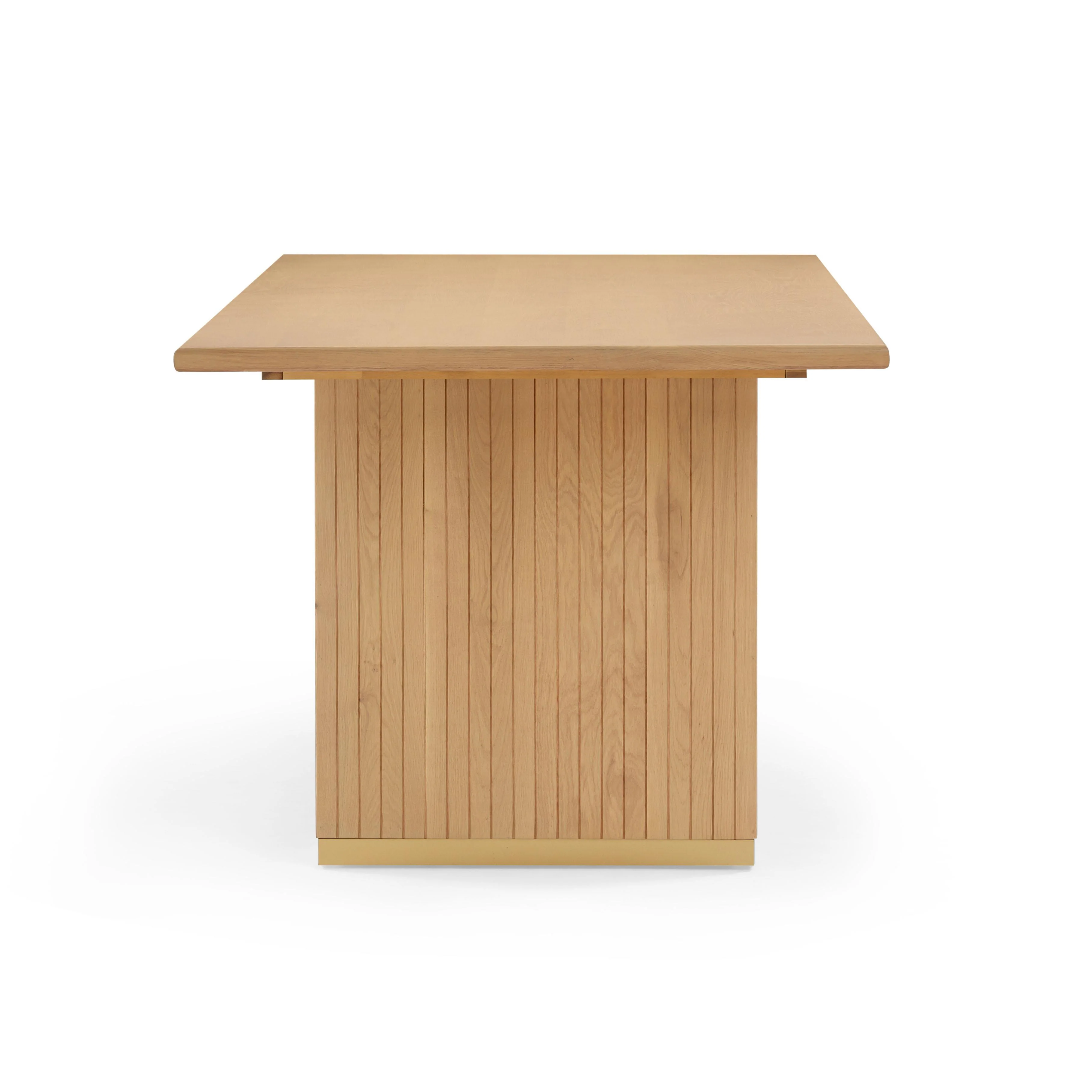 Tov Chelsea 79" Natural Oak Wood Rectangular Dining Table - Image 3