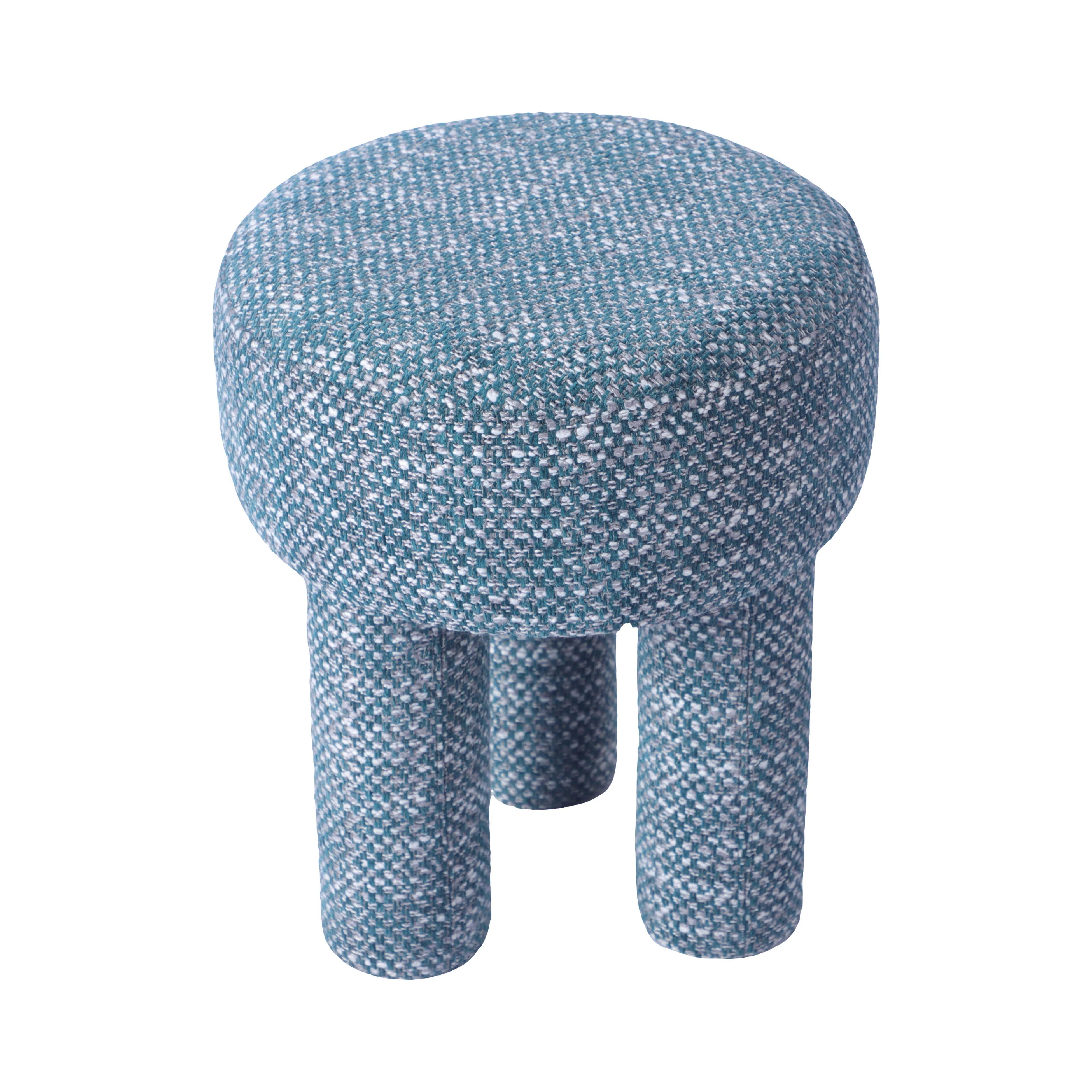 Tov Claire Teal Knubby Stool - Image 3