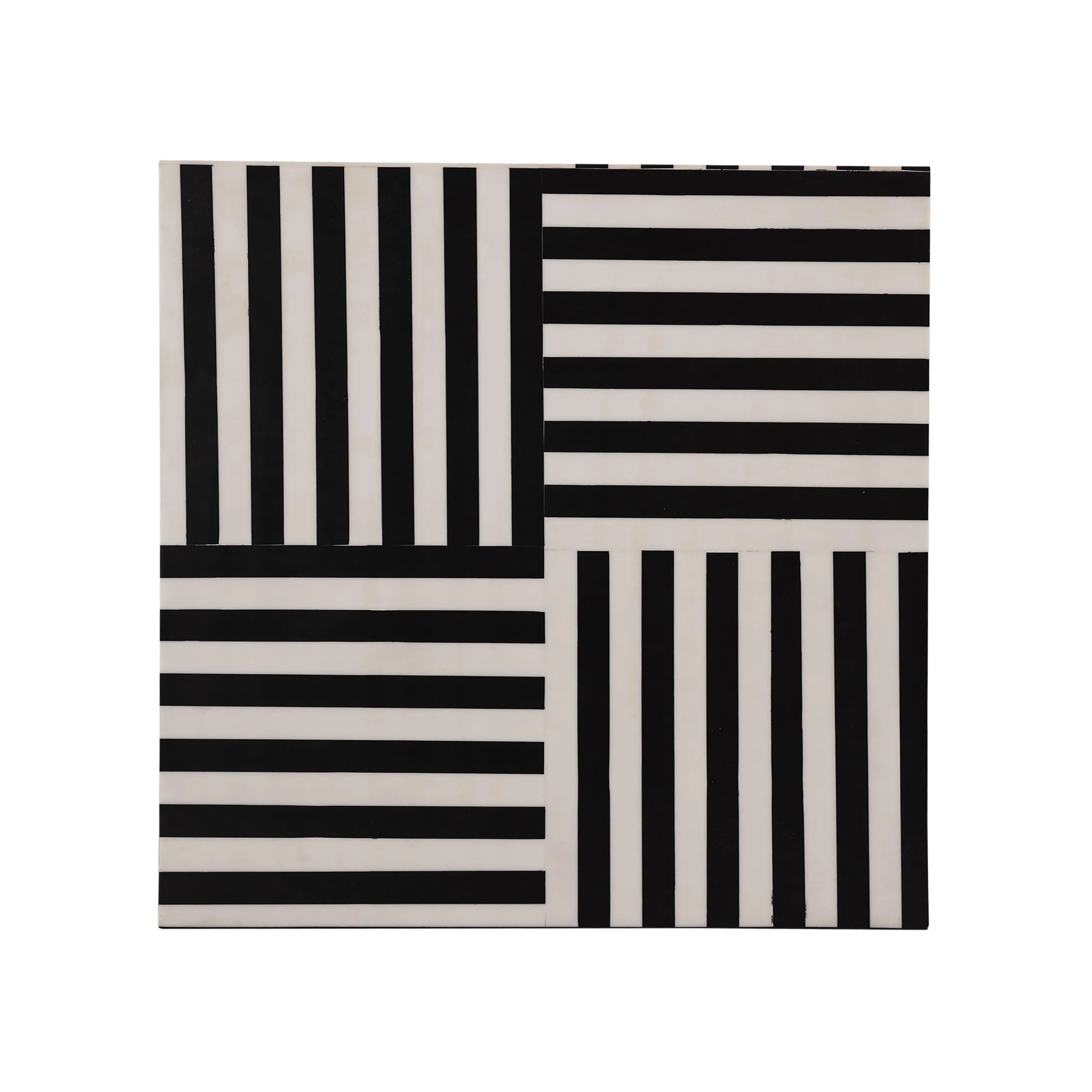 Tov Cube Black And White Side Table - Image 3