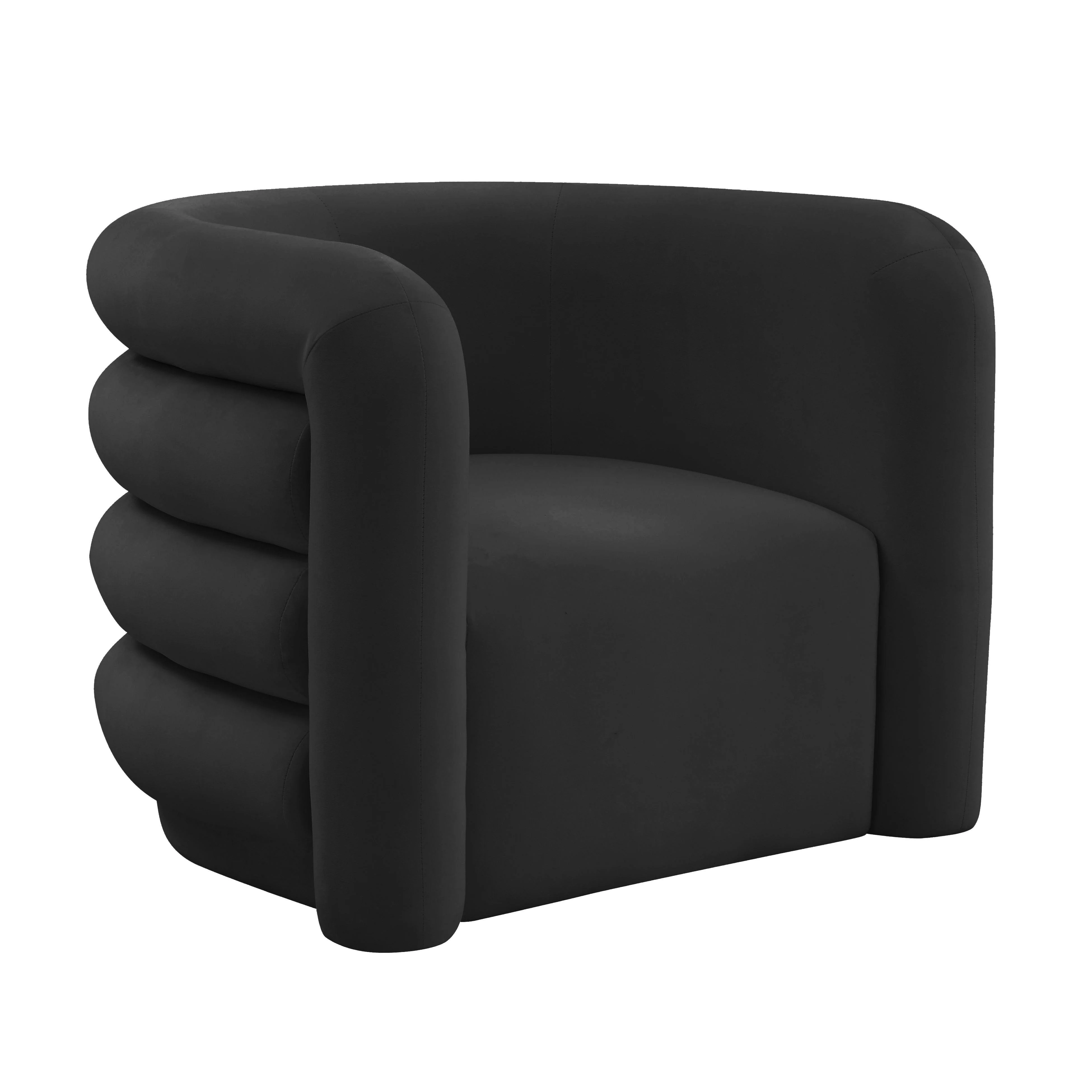 Tov Curves Performance Velvet Lounge Chair