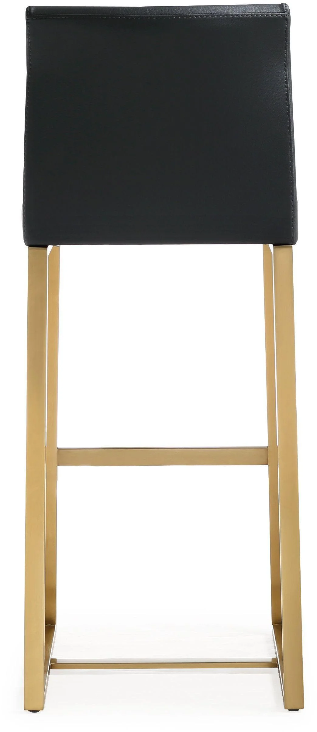 Tov Denmark Performance Vegan Leather Stool With Gold Base - Set Of 2 Bar Height - Image 8