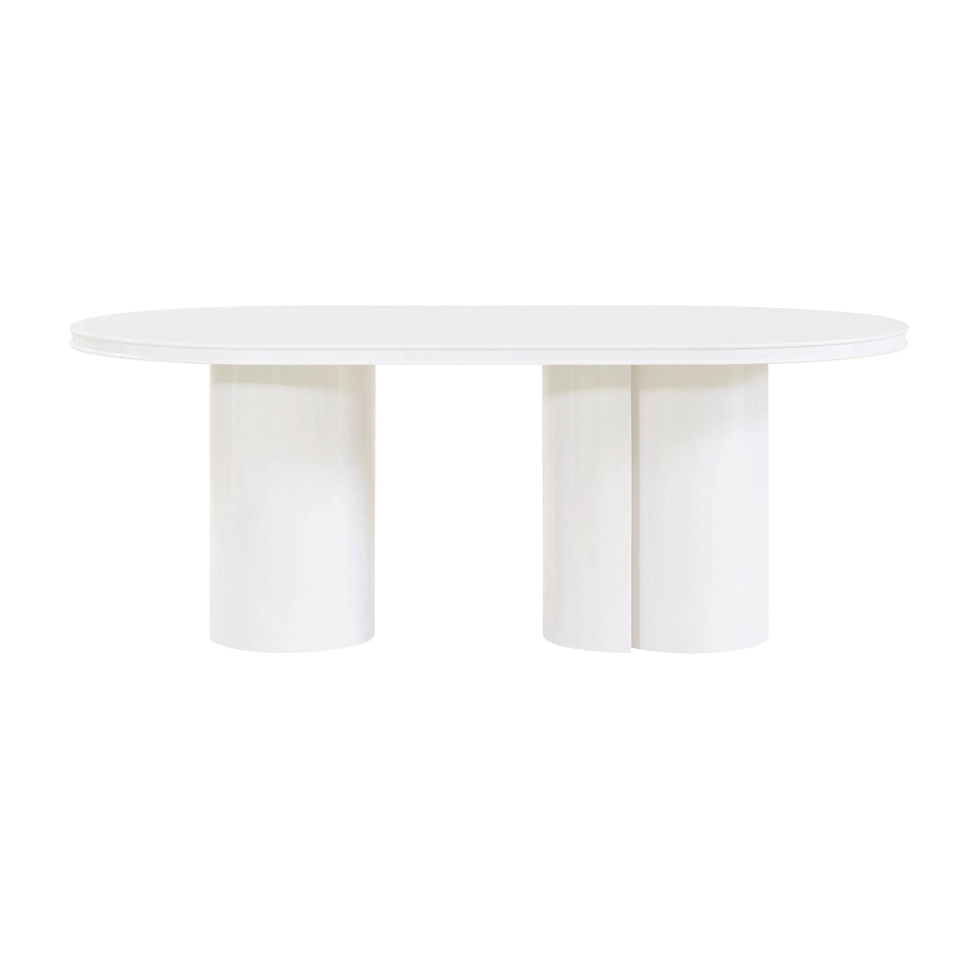 Tov Elora 79" Lacquer Oval Dining Table