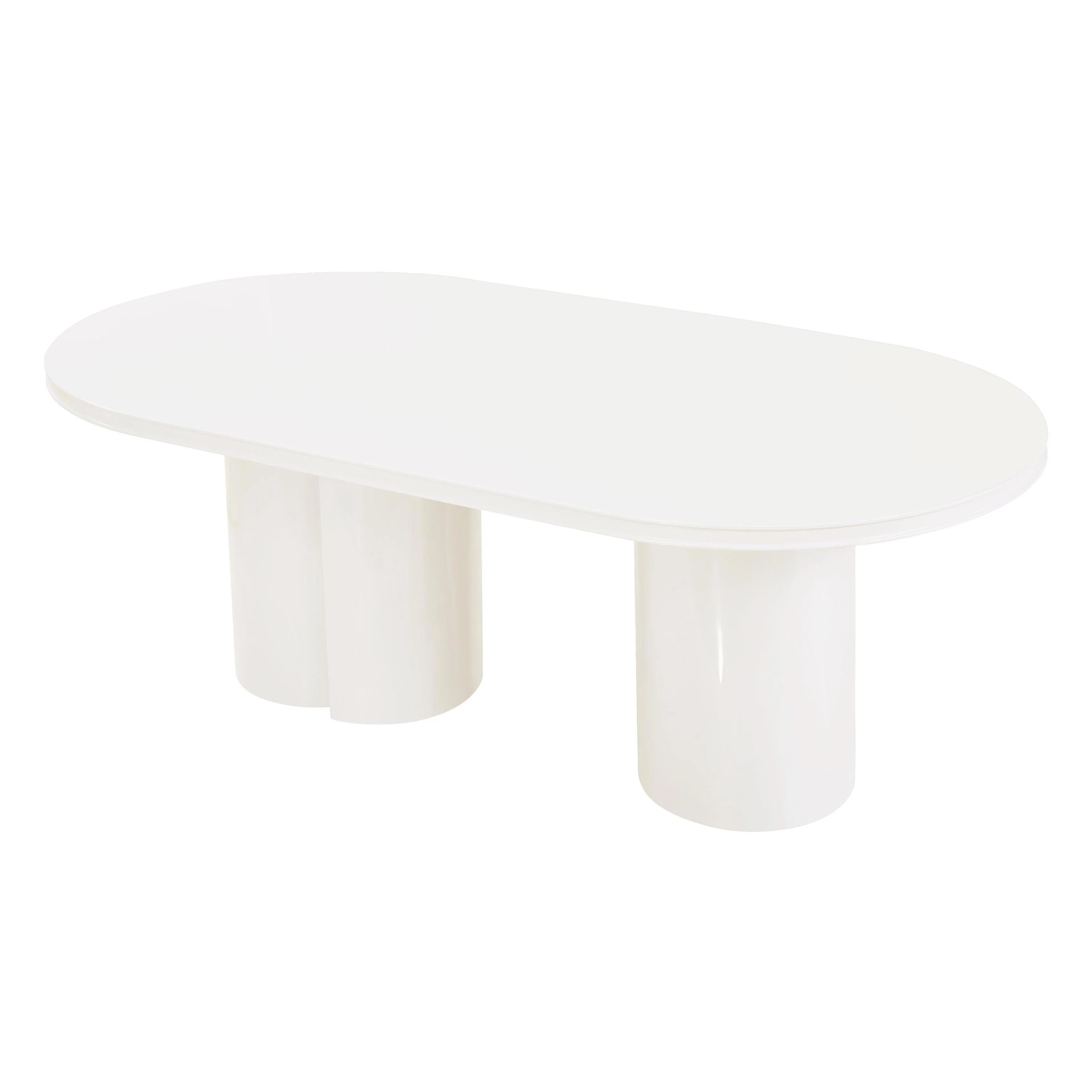 Tov Elora 79" Lacquer Oval Dining Table - Image 5