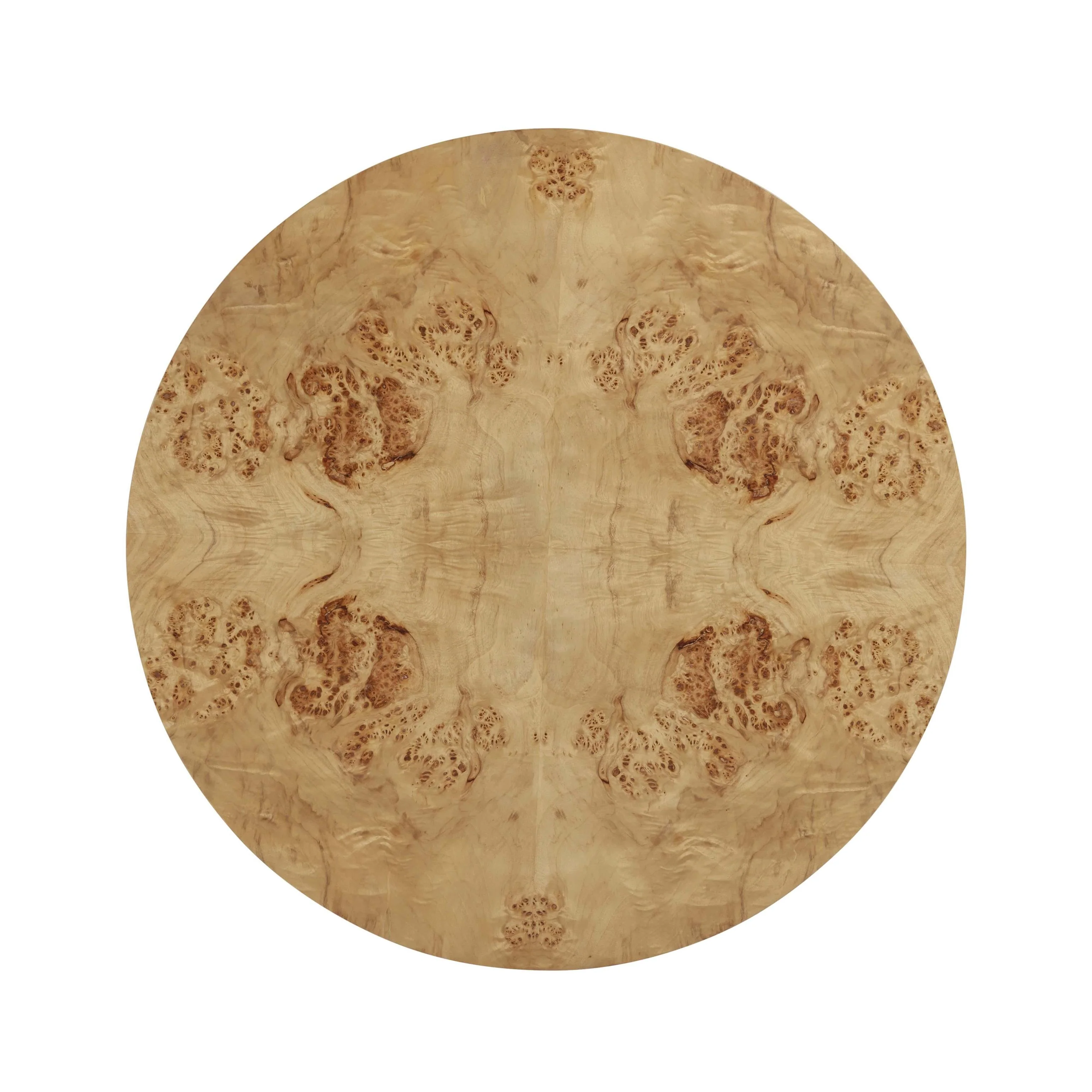 Tov Fig 36" Natural Burl Drum Round Coffee Table - Image 8