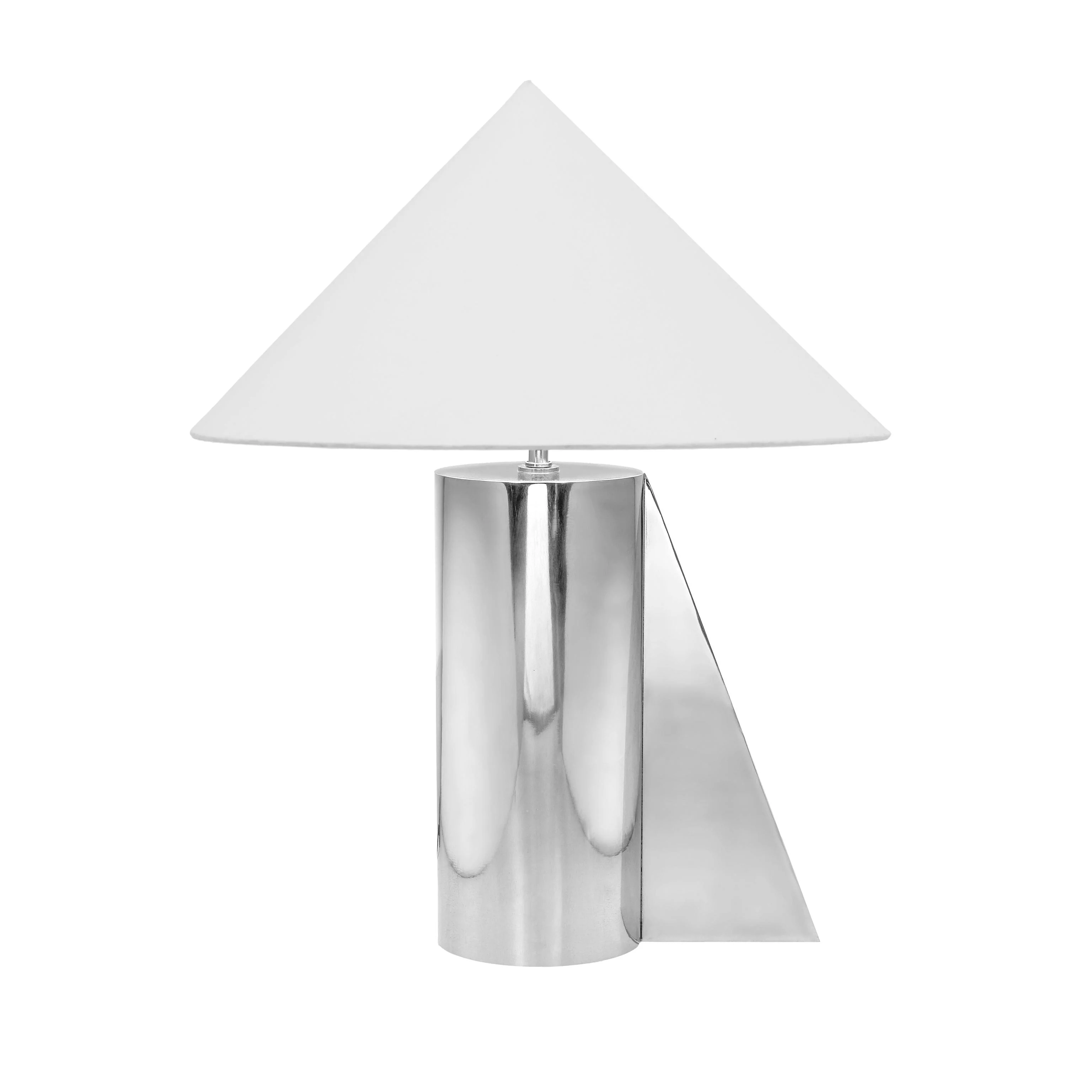 Tov Geo Angled Chrome Table Lamp