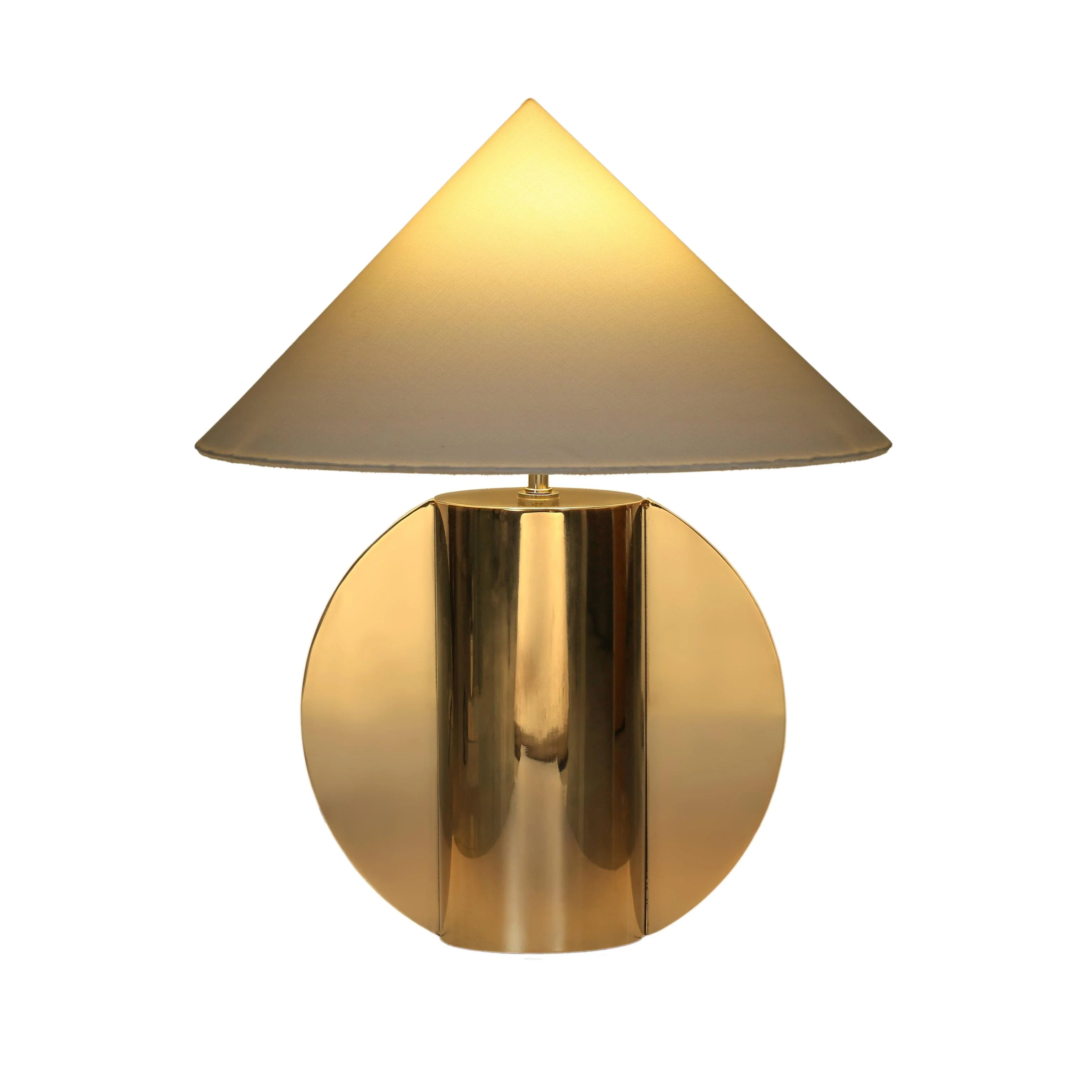 Tov Geo Semi-Circled Chrome Table Lamp - Image 2