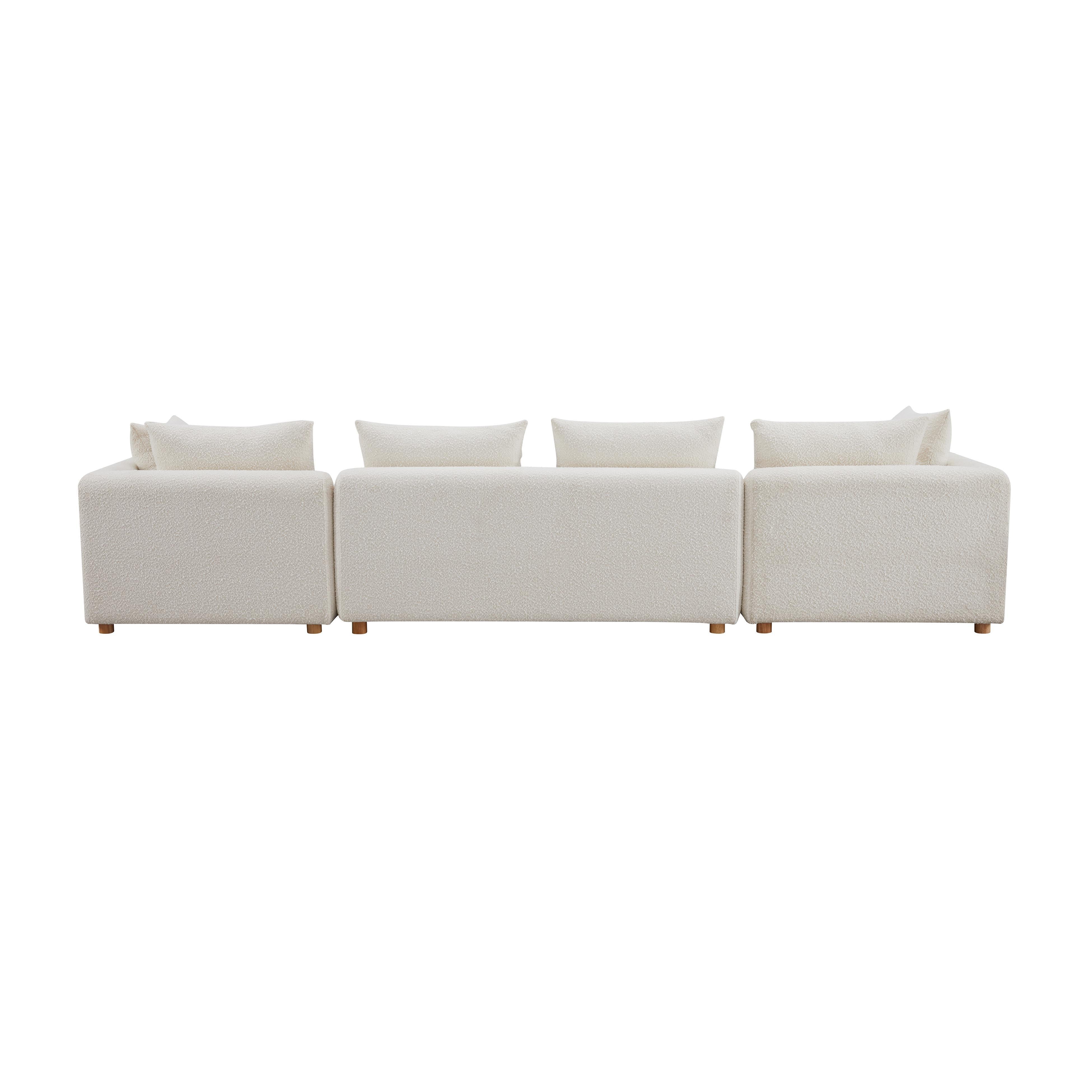 Tov Hangover 145" Cream Performance Boucle Long Sofa - Image 7