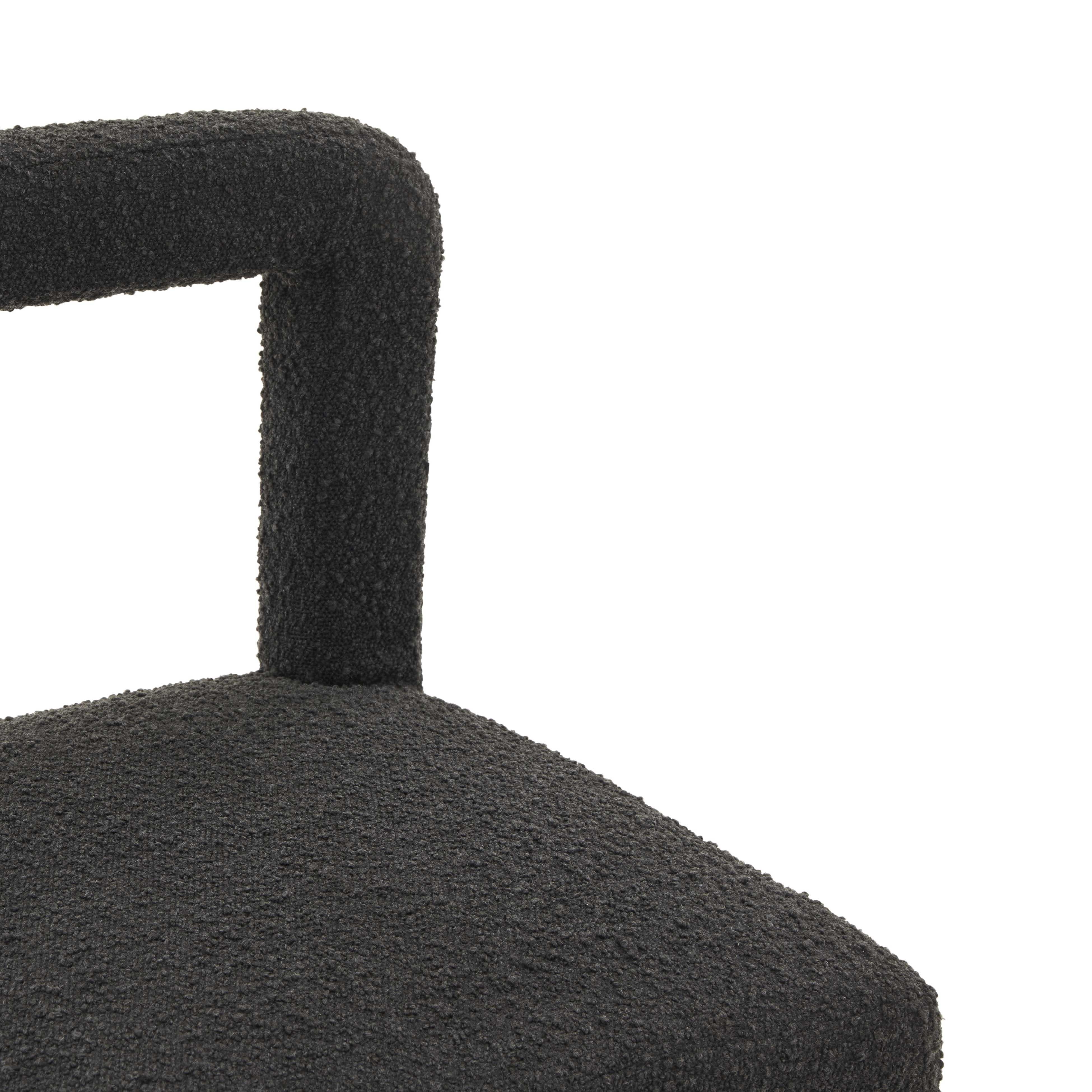 Tov Hazel Black Boucle Dining Chair - Image 6