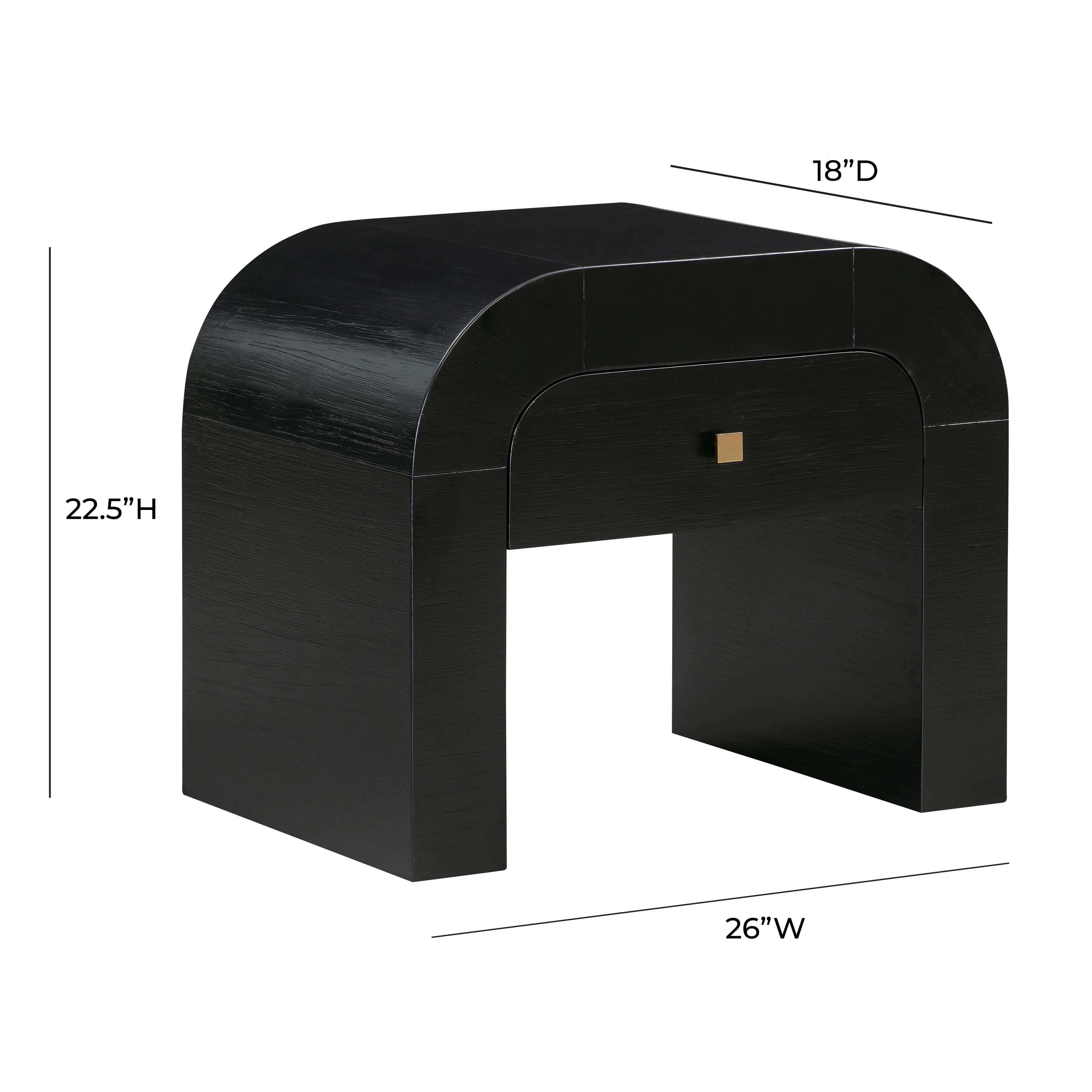 Tov Hump Black Nightstand - Image 6