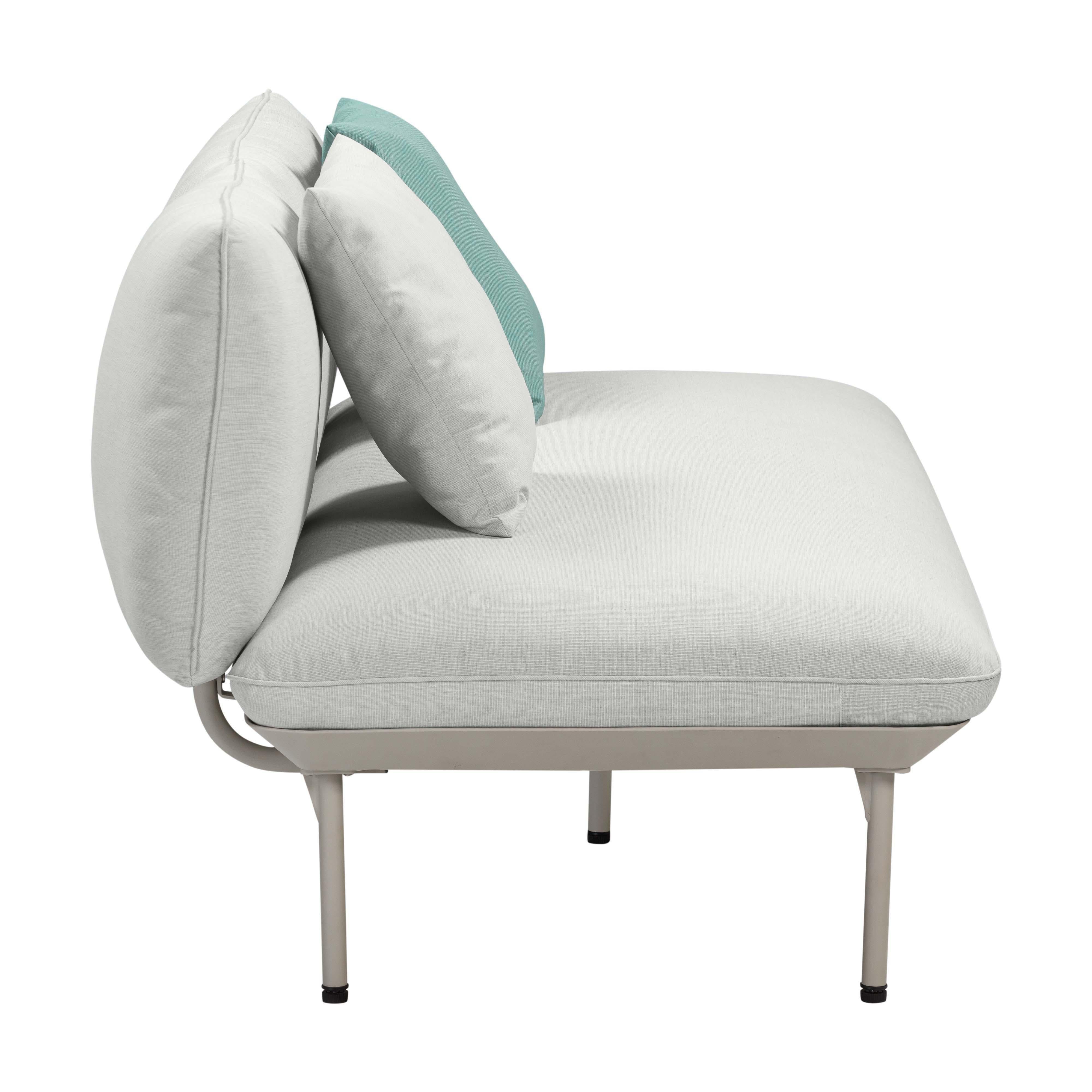 Tov Katti Light Grey Outdoor Loveseat - Image 2