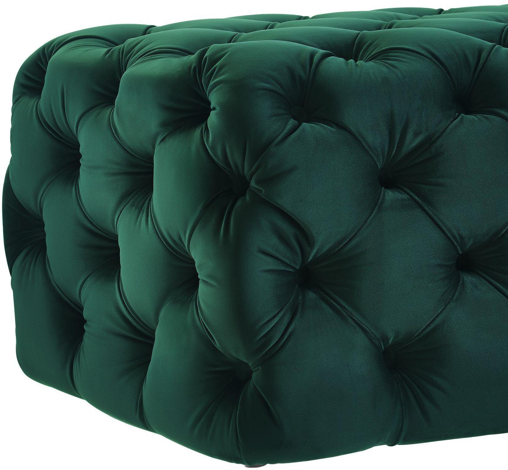 Tov Kaylee Green Velvet Ottoman - Image 5