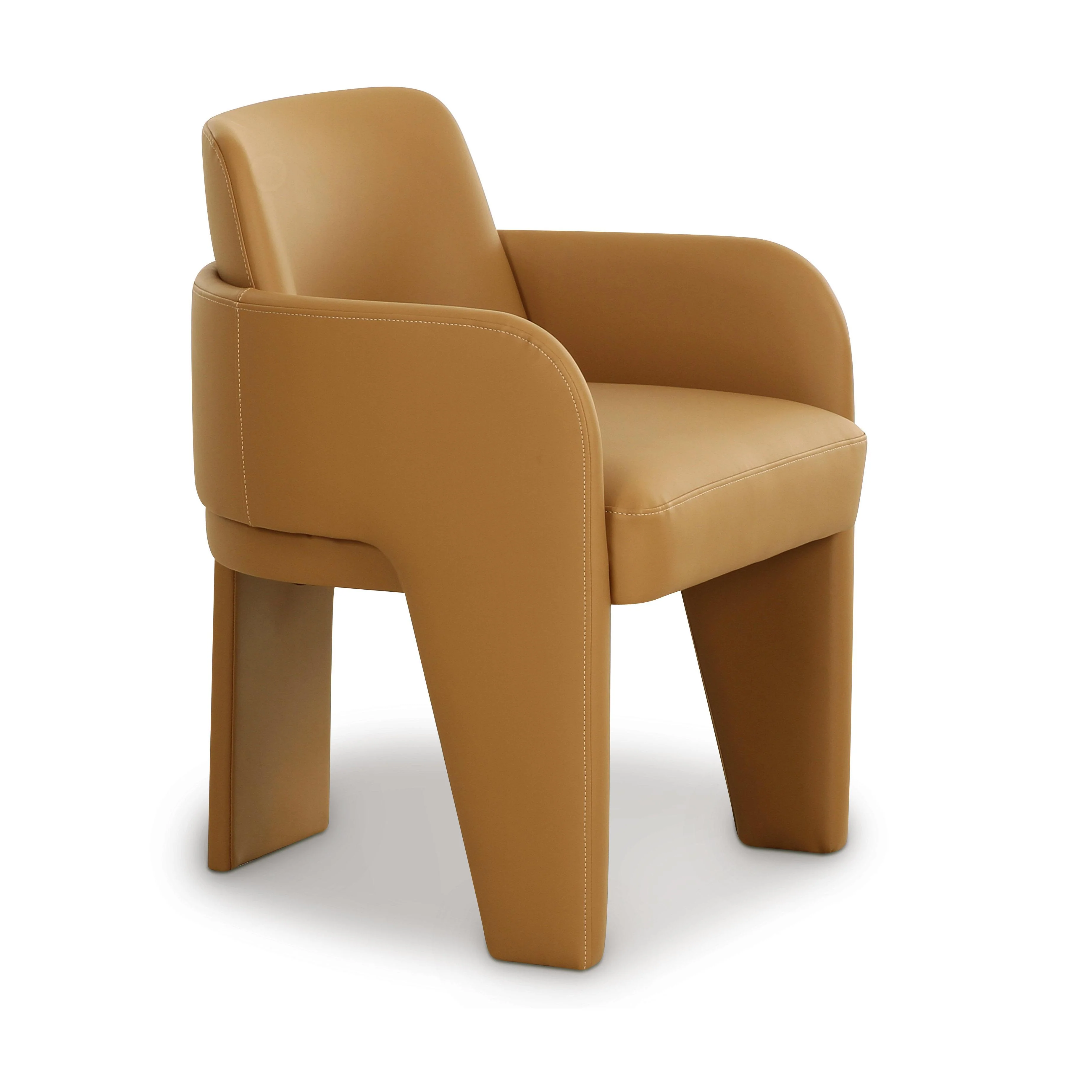 Tov Leo Tan Performance Vegan Leather Dining Chair