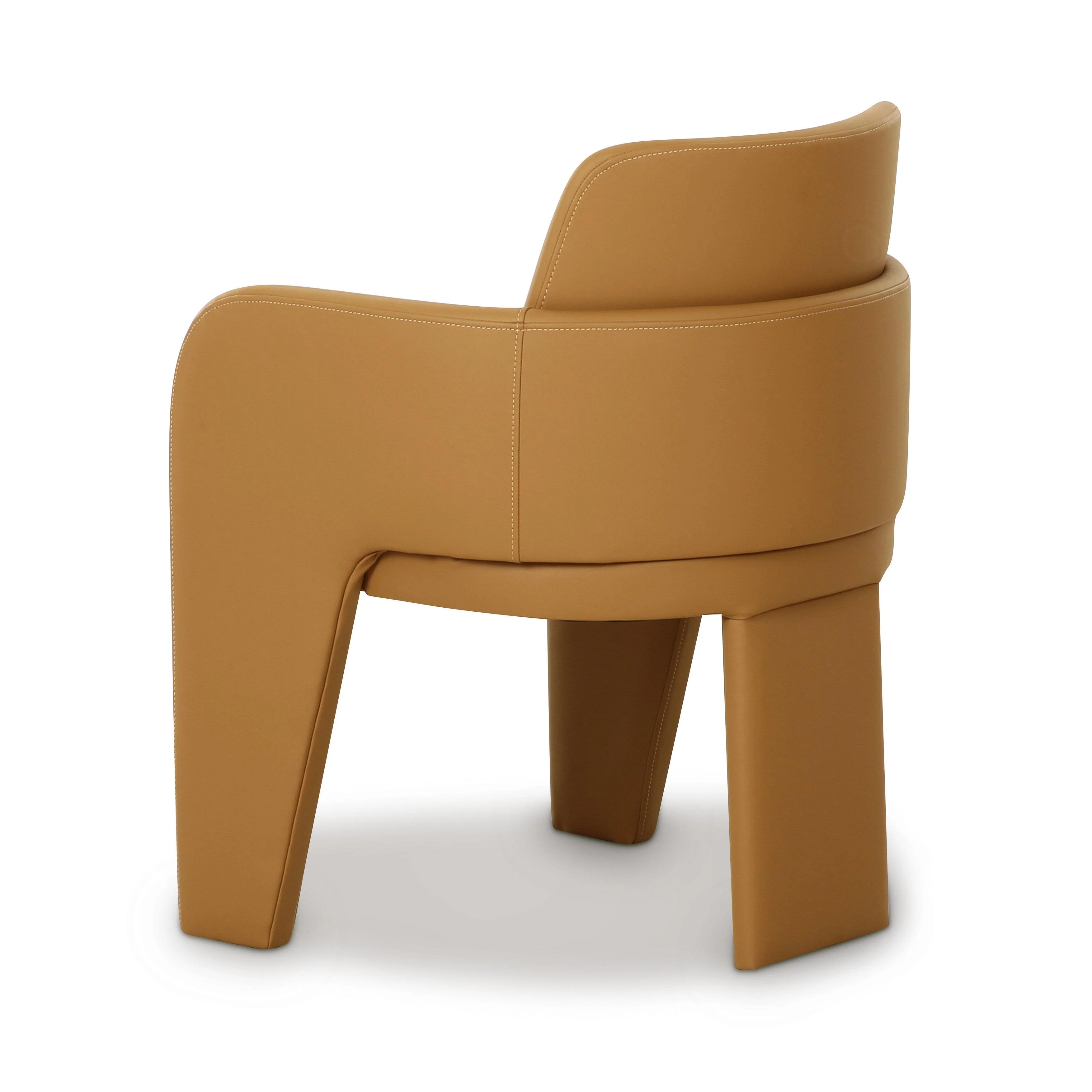Tov Leo Tan Performance Vegan Leather Dining Chair - Image 2