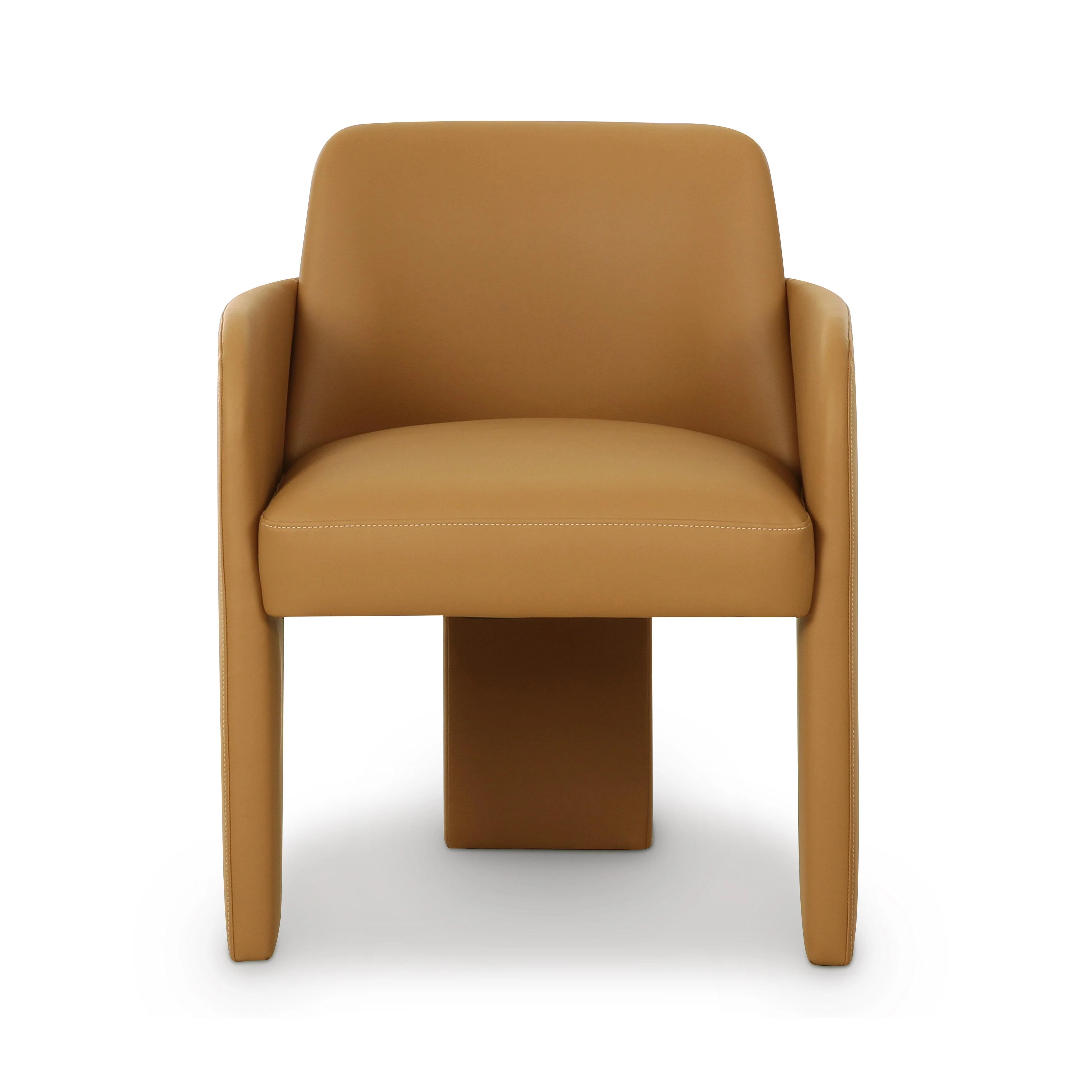 Tov Leo Tan Performance Vegan Leather Dining Chair - Image 4