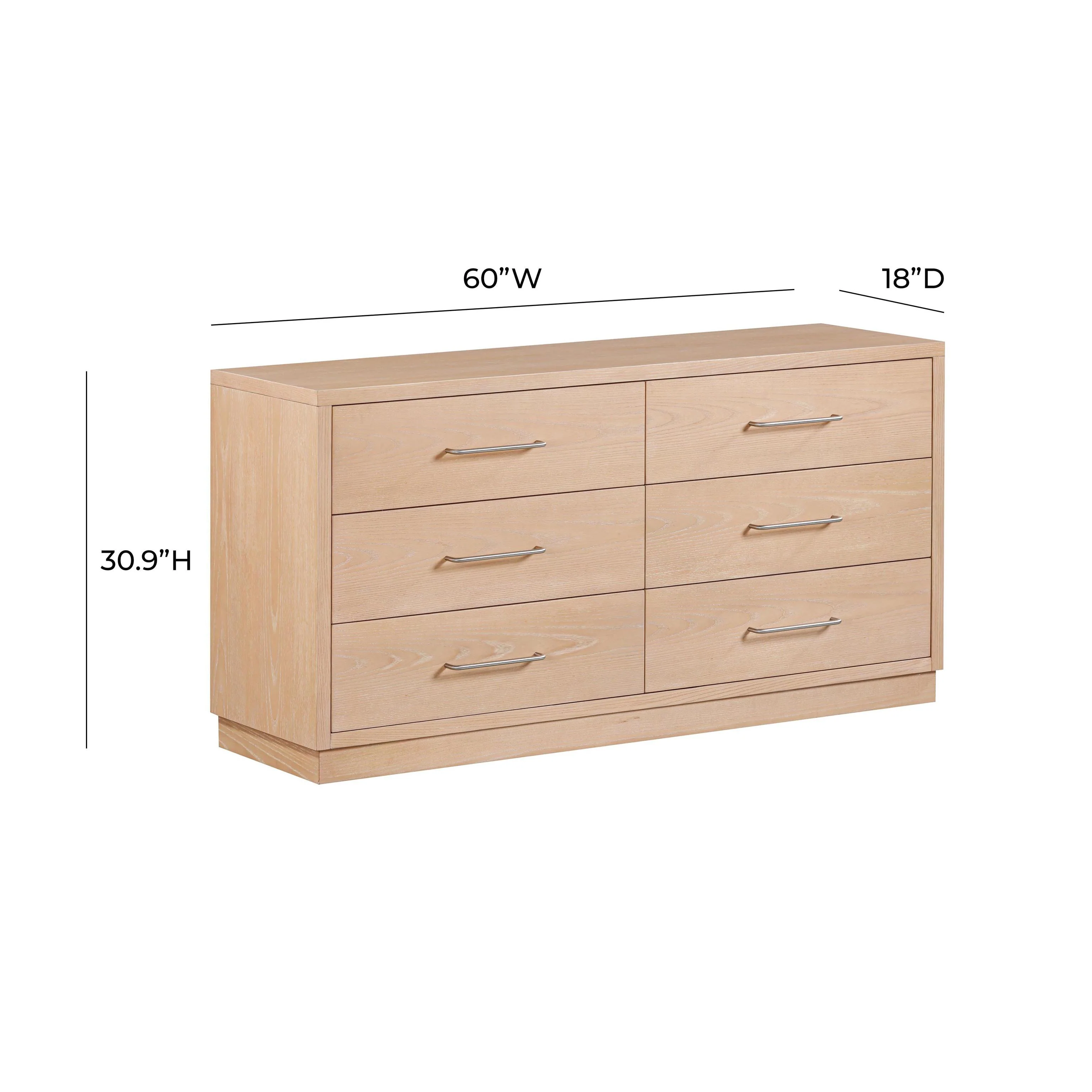 Tov Marlow 6-Drawer Wood Dresser - Image 6