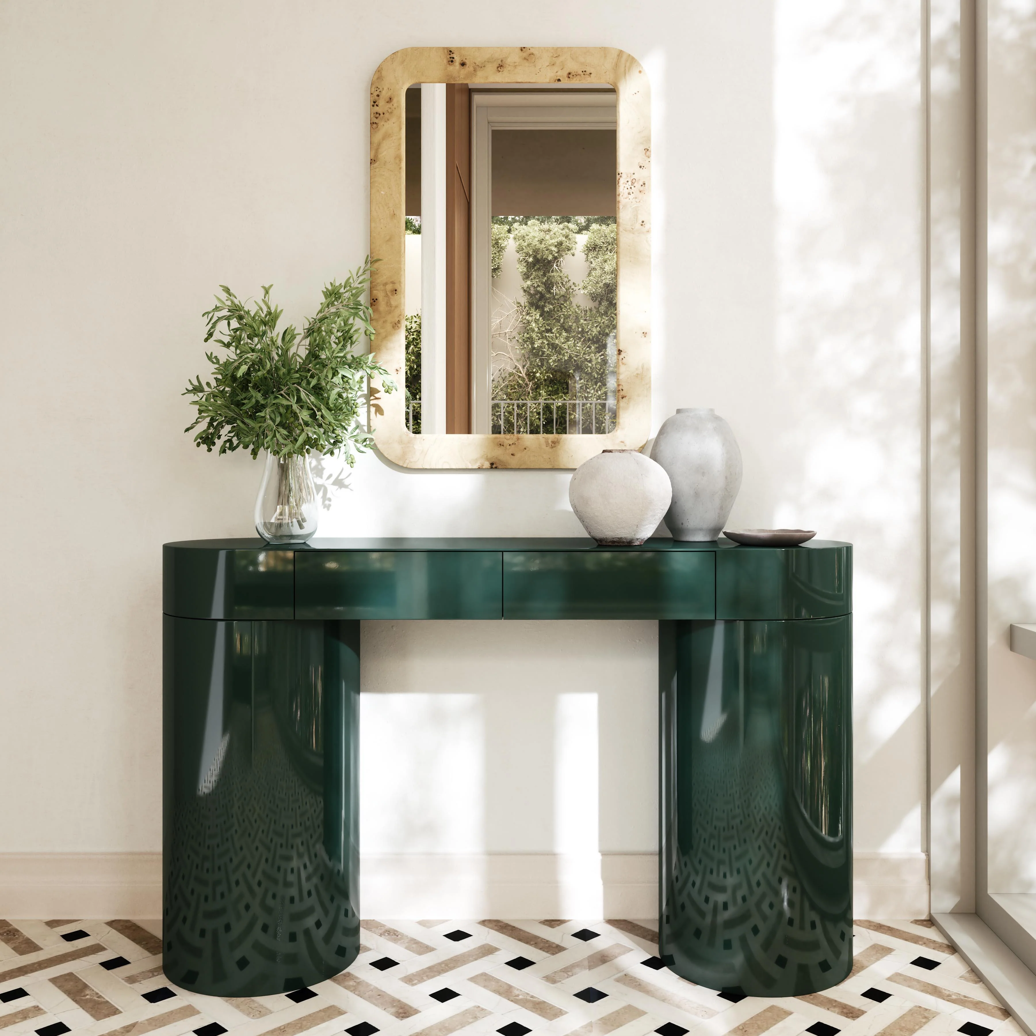 Tov Mira 50" High Gloss Console Table - Image 4