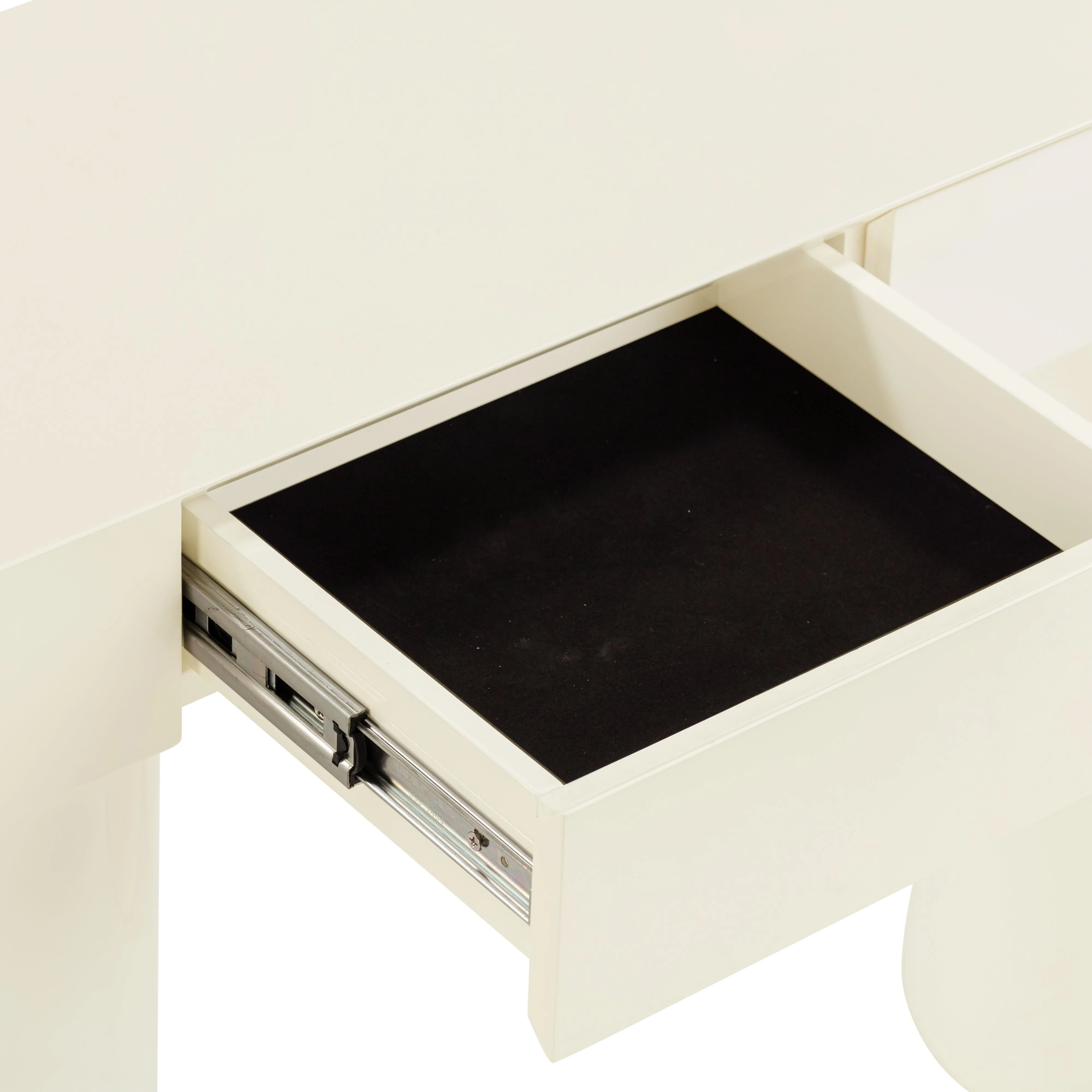 Tov Mira Cream High Gloss Console Table - Image 9