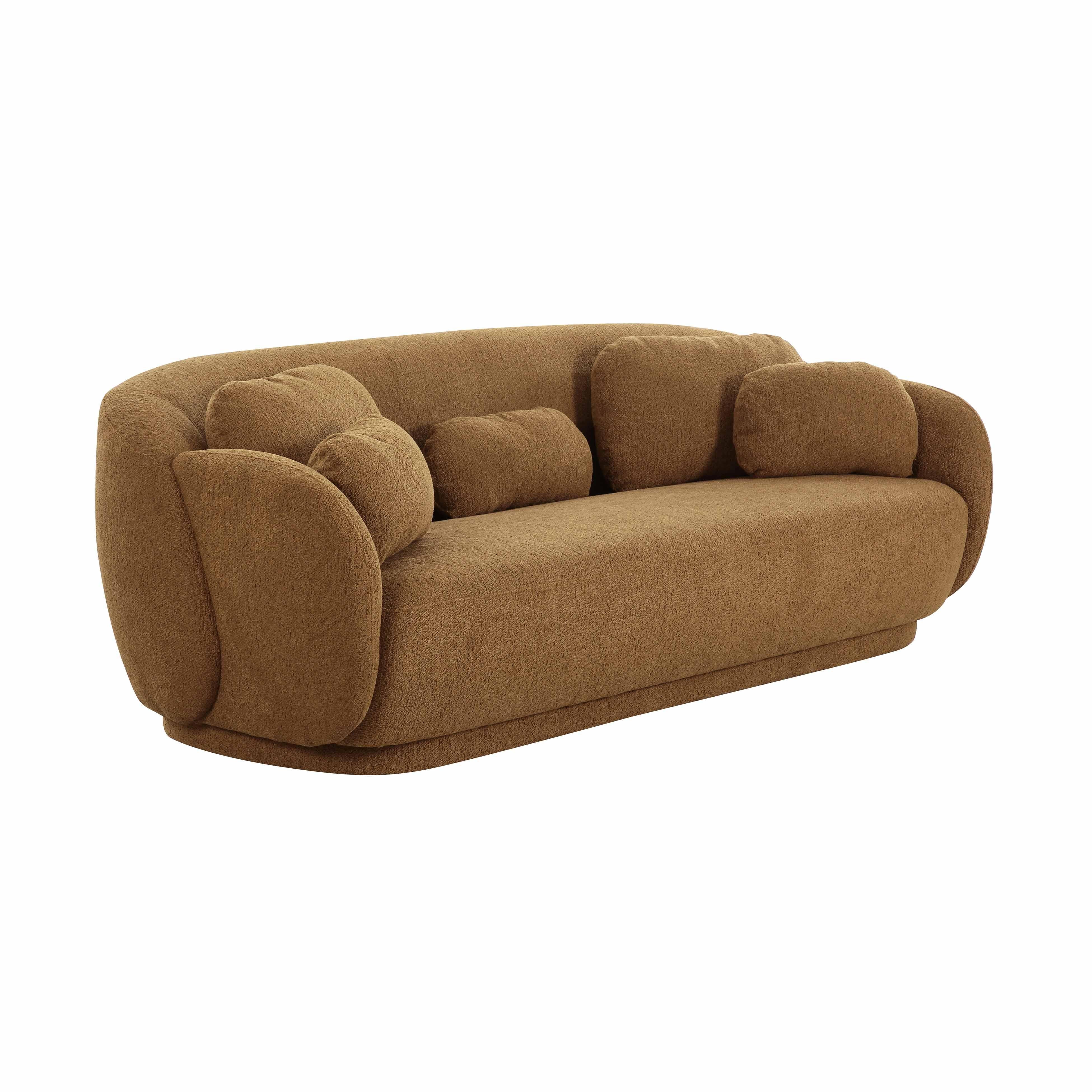 Tov Misty Brown Boucle Sofa