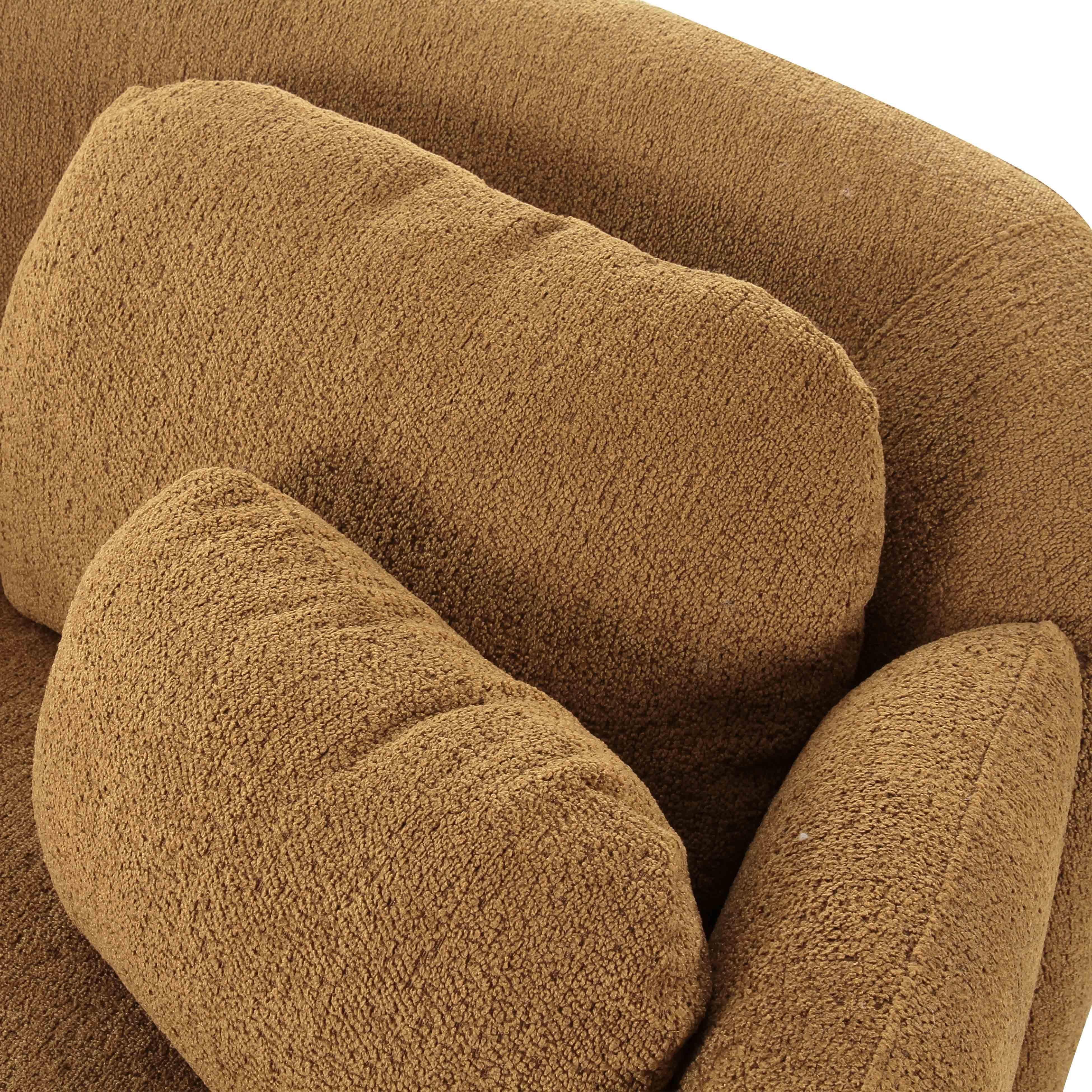 Tov Misty Brown Boucle Sofa - Image 3