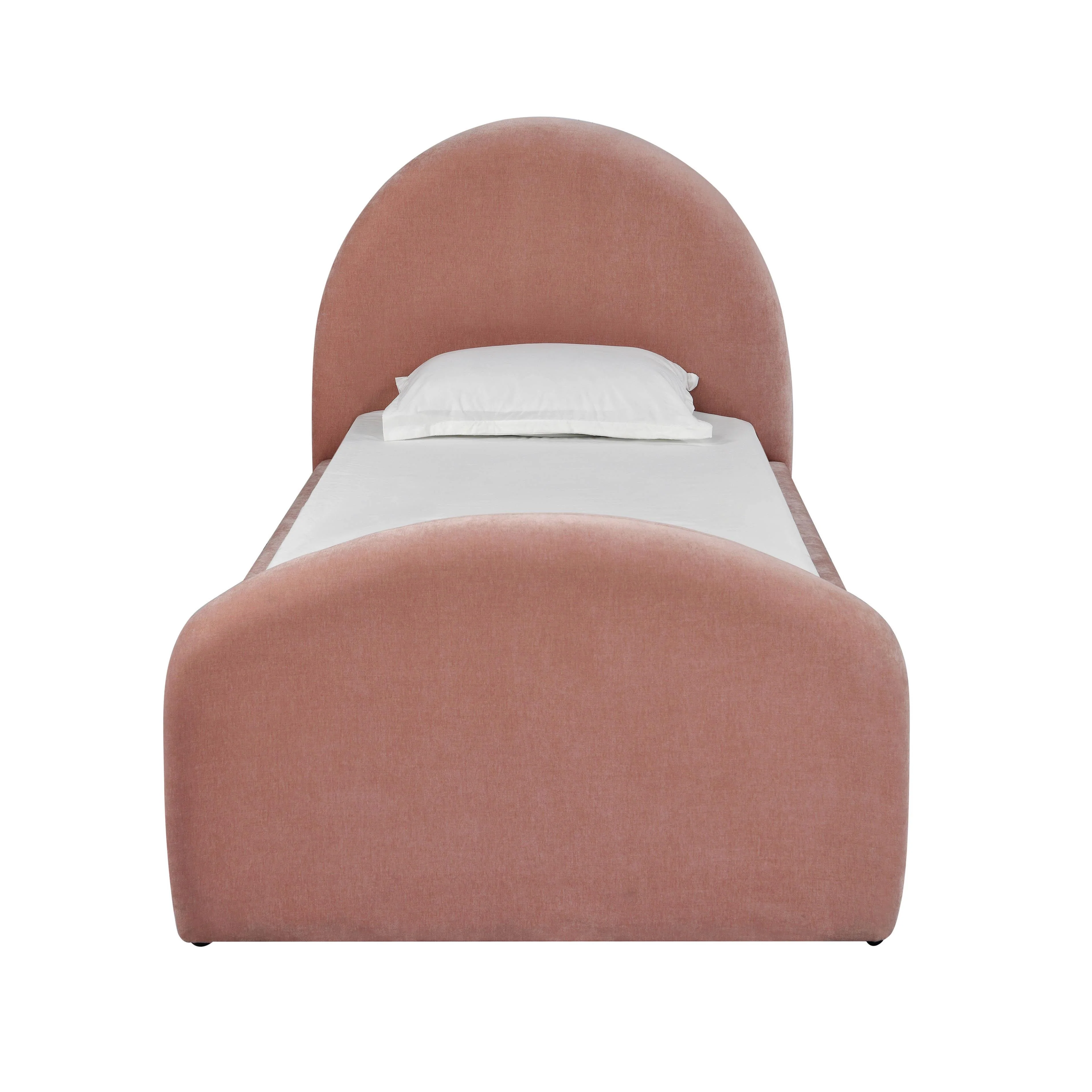 Tov Moon Rose Upcycled Contract-Grade Chenille Twin Bed - Image 4