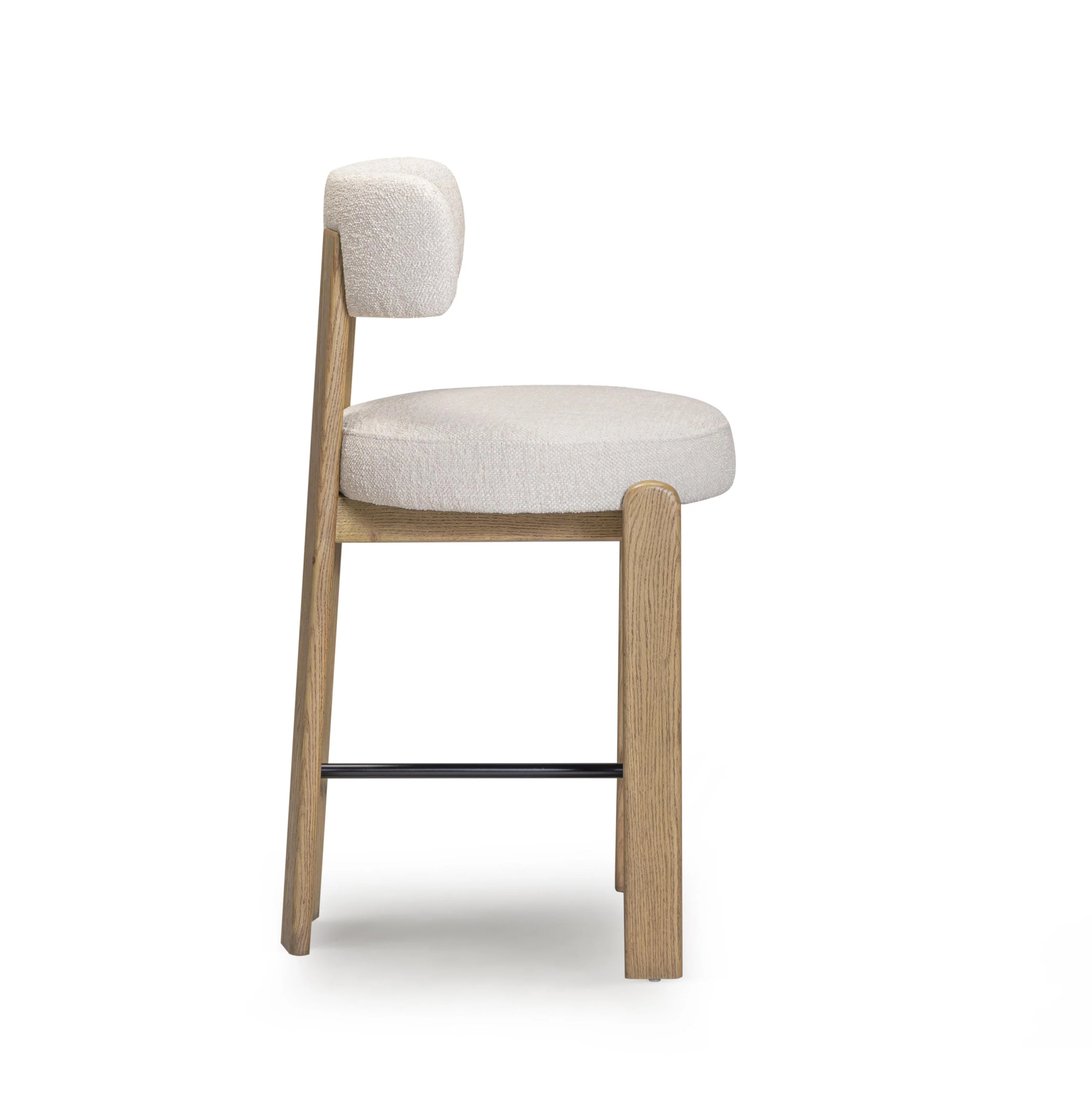 Tov Odessa Cream Performance Fabric Counter Stool - Image 2