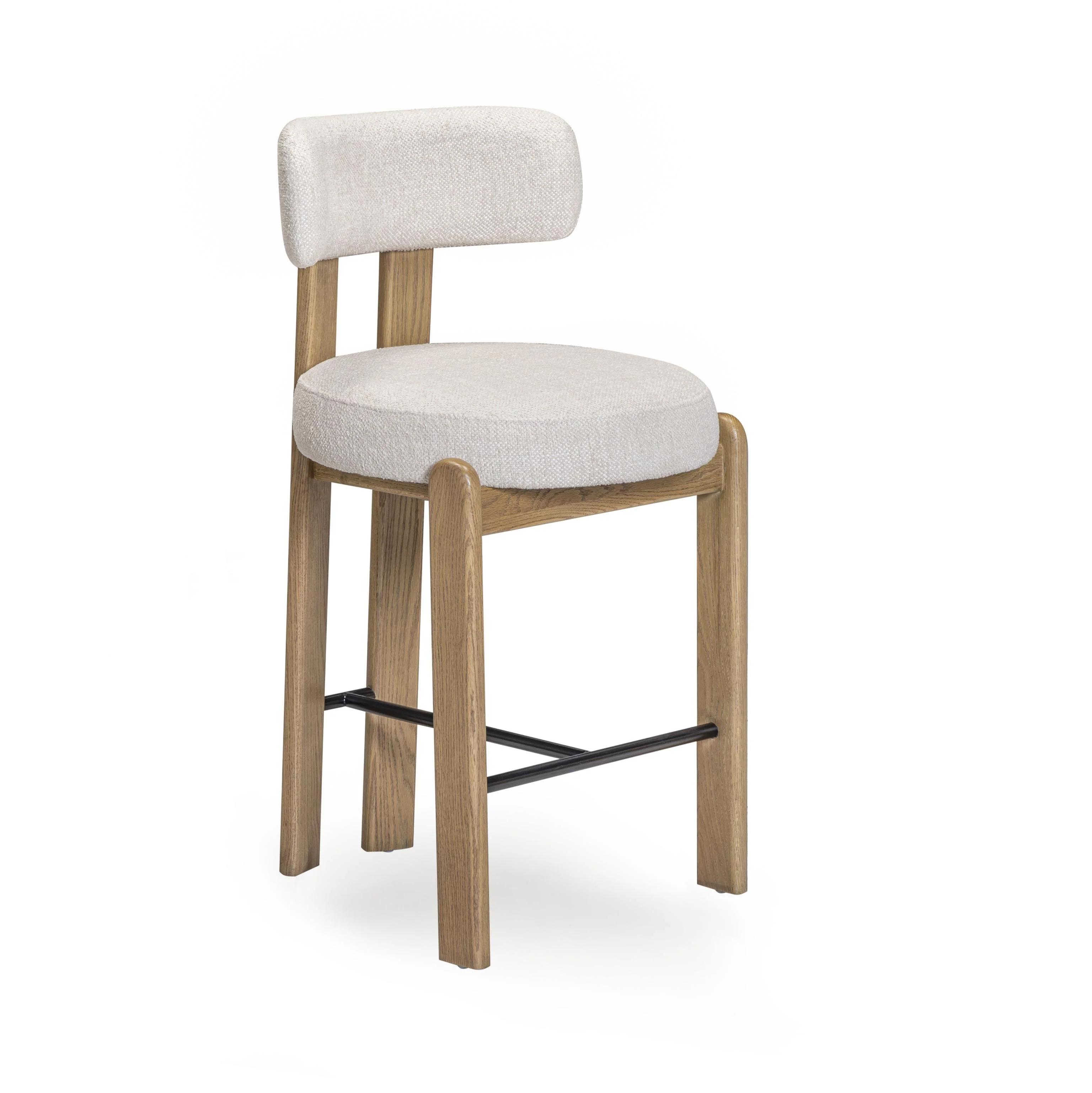 Tov Odessa Cream Performance Fabric Counter Stool - Image 3