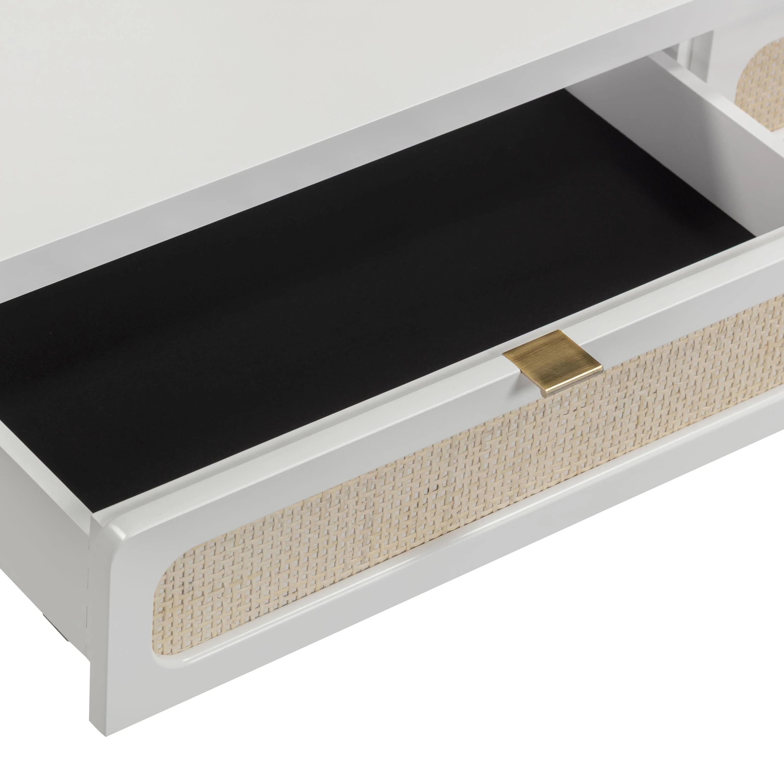 Tov Patty 48" Rattan 2-Drawer Console Desk - Image 10