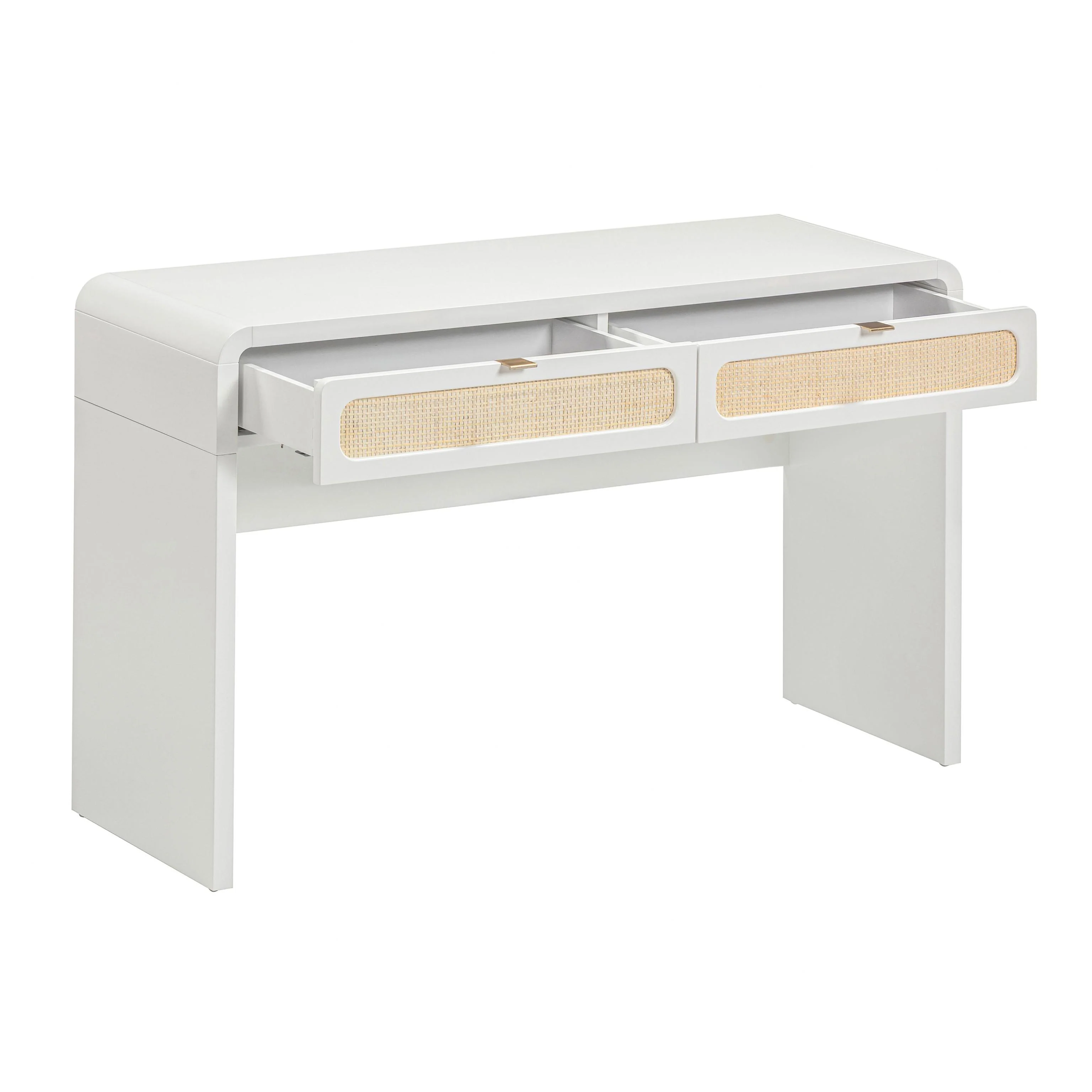 Tov Patty 48" Rattan 2-Drawer Console Desk - Image 5