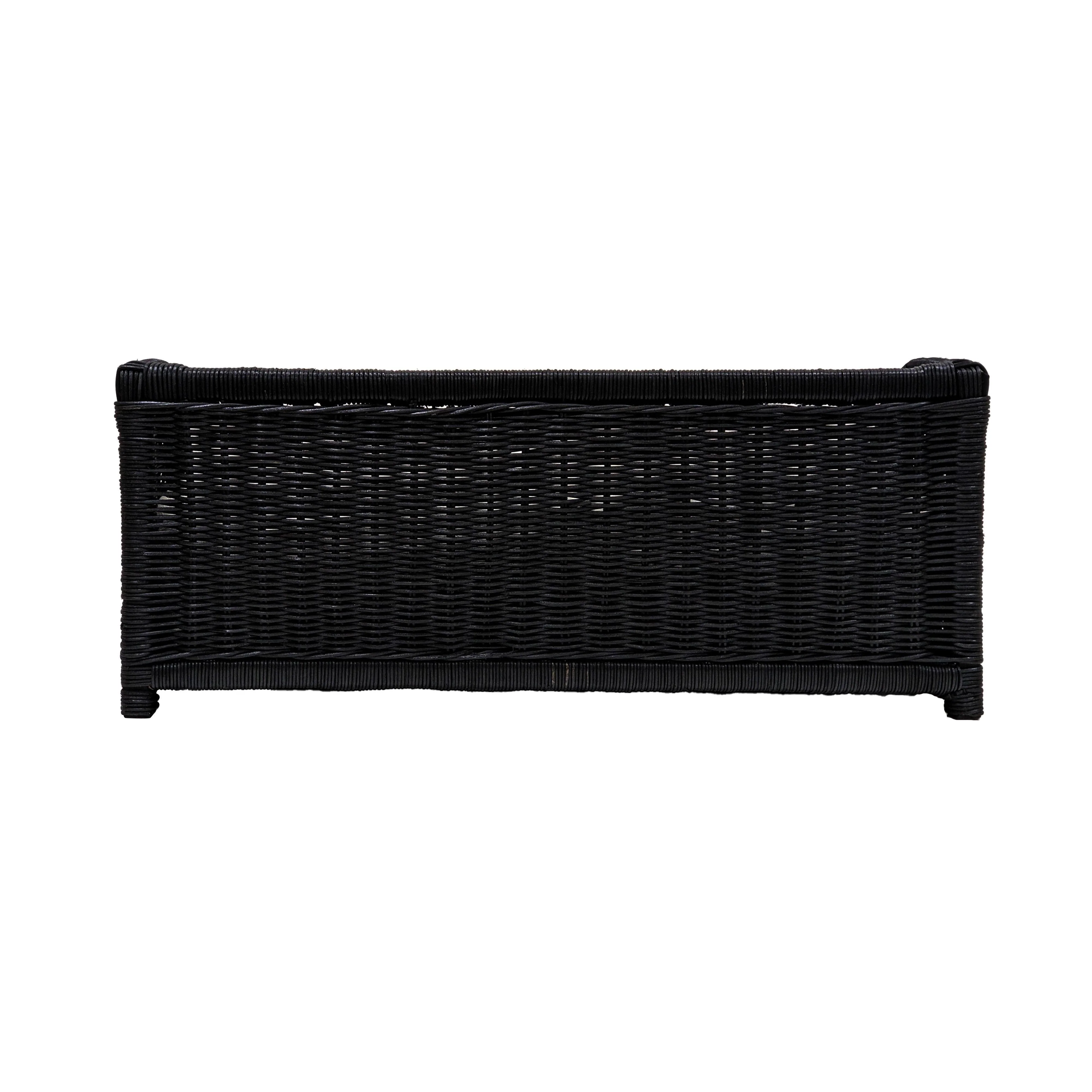 Tov Poppy Black Rattan Small Pet Bed - Image 4