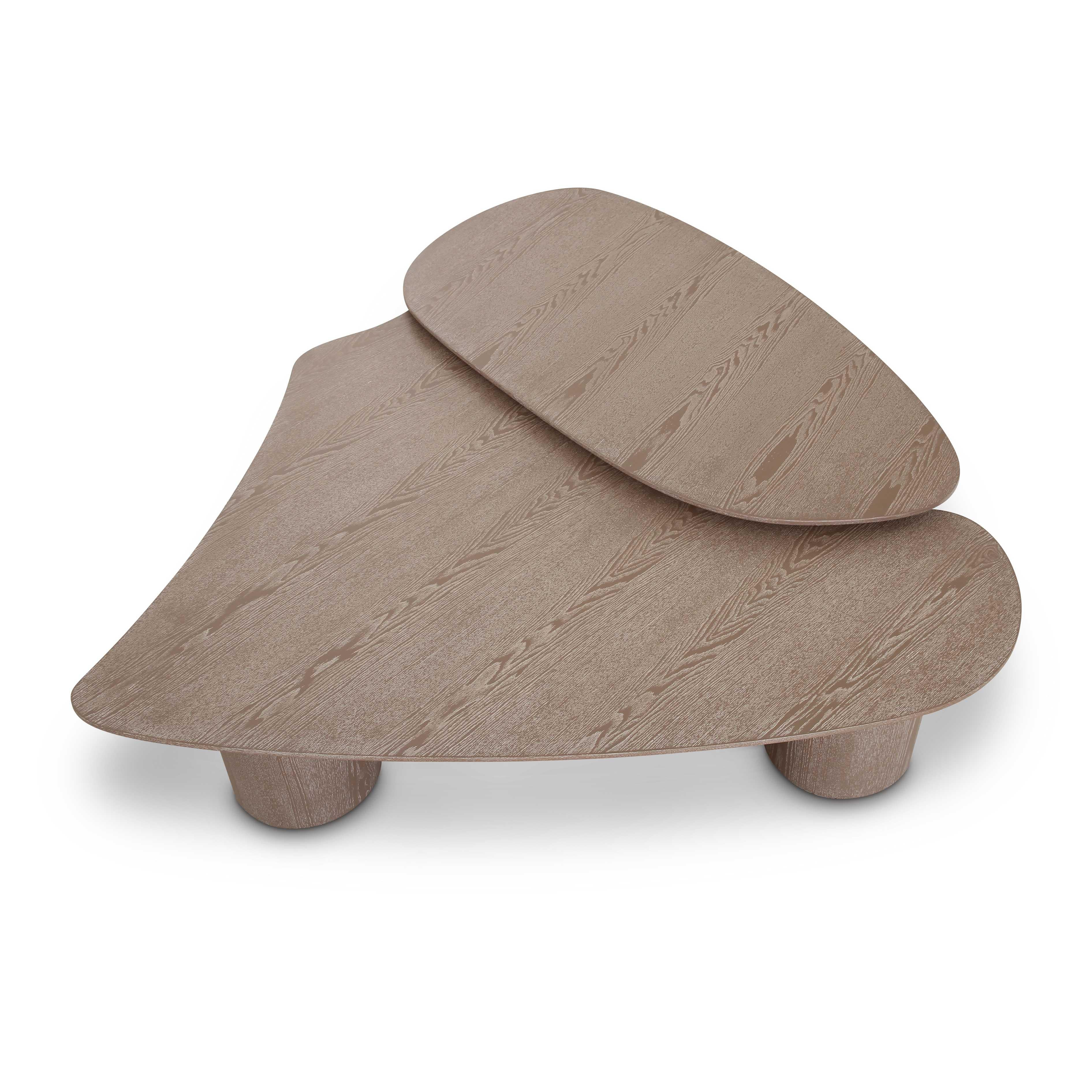 Tov Rhema 2-Piece Washed Ash Nesting Coffee Table Set - Image 5