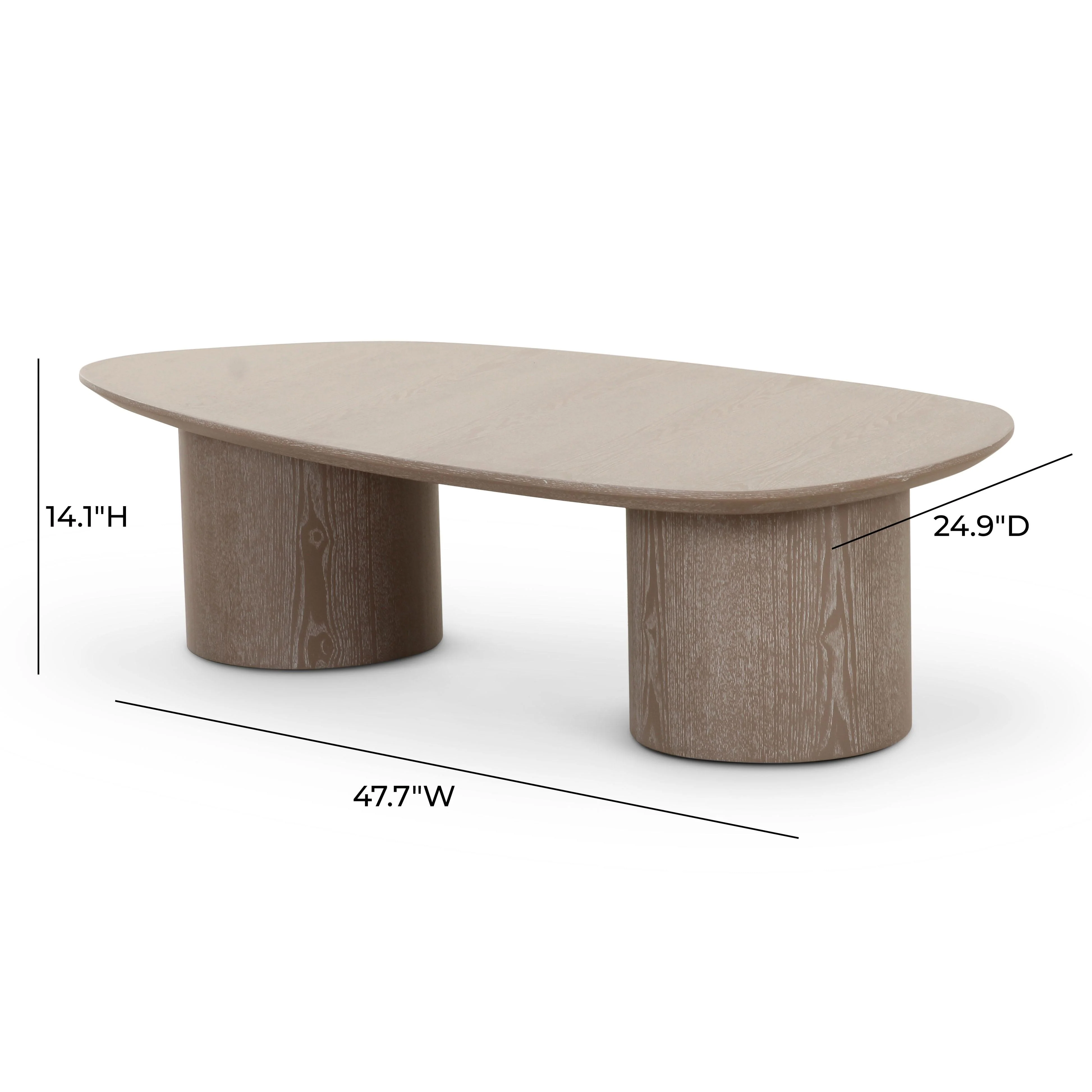 Tov Rhema 2-Piece Washed Ash Nesting Coffee Table Set - Image 7