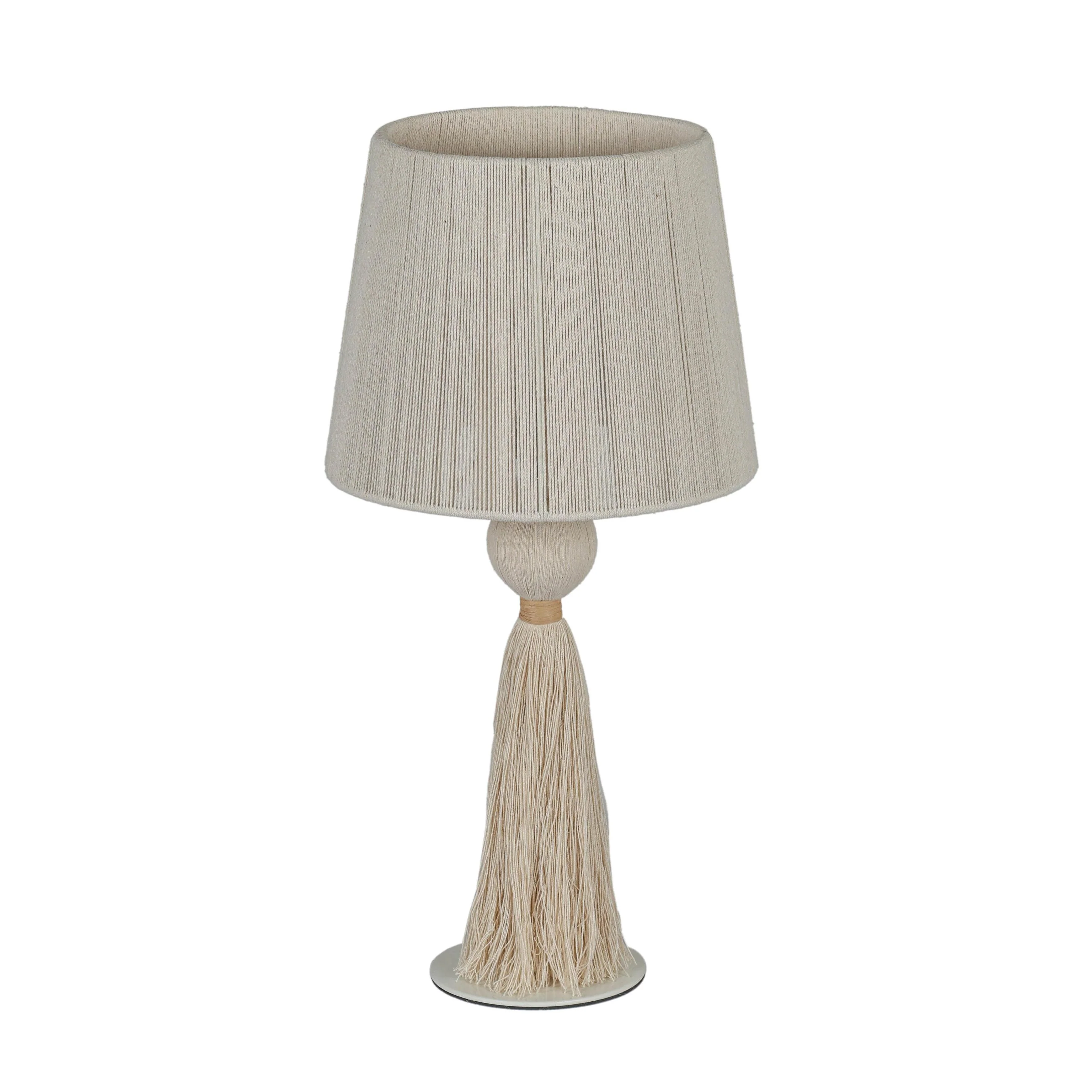 Tov Samba White Cotton Table Lamp - Image 3