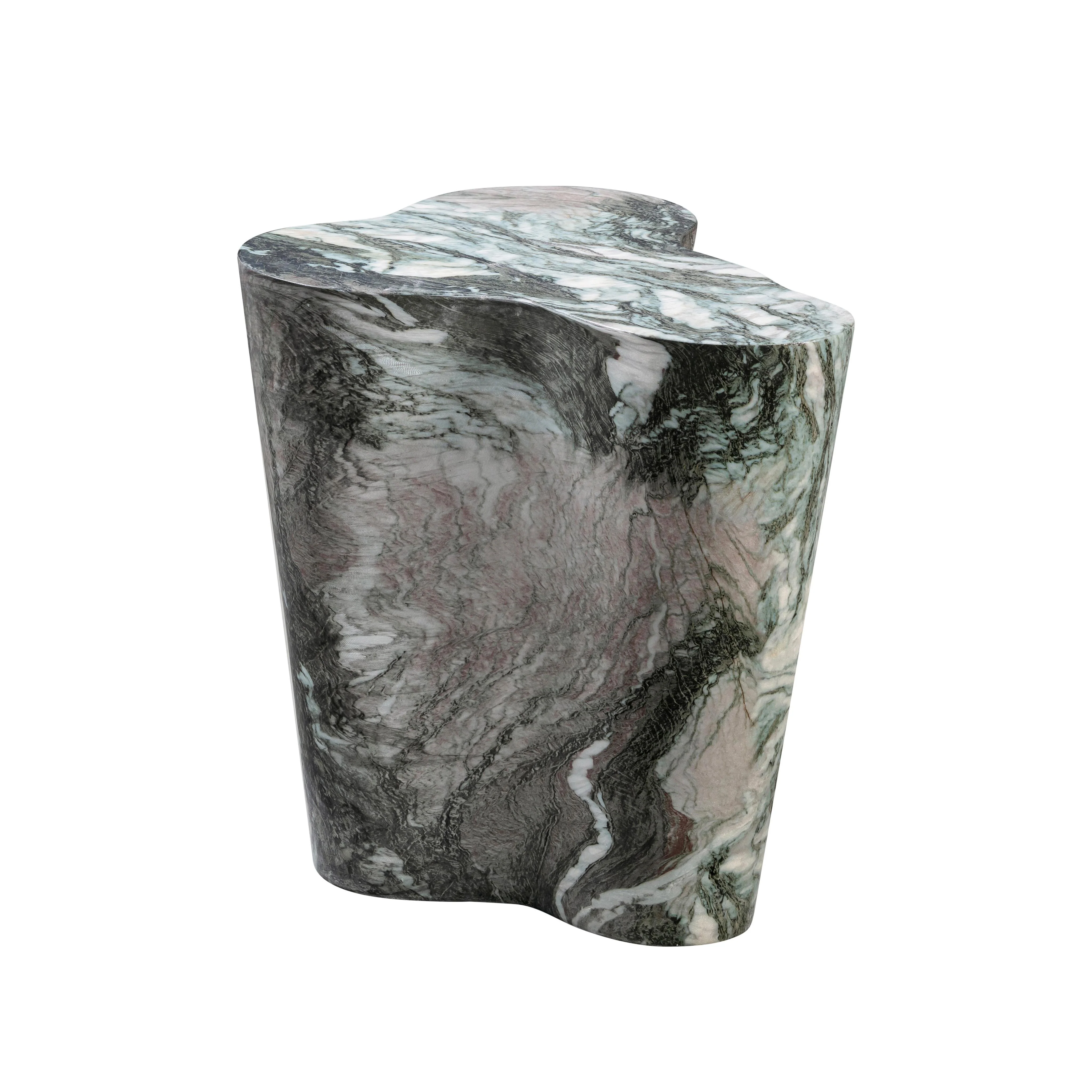 Tov Slab Grey/Blush Faux Marble Tall Side Table
