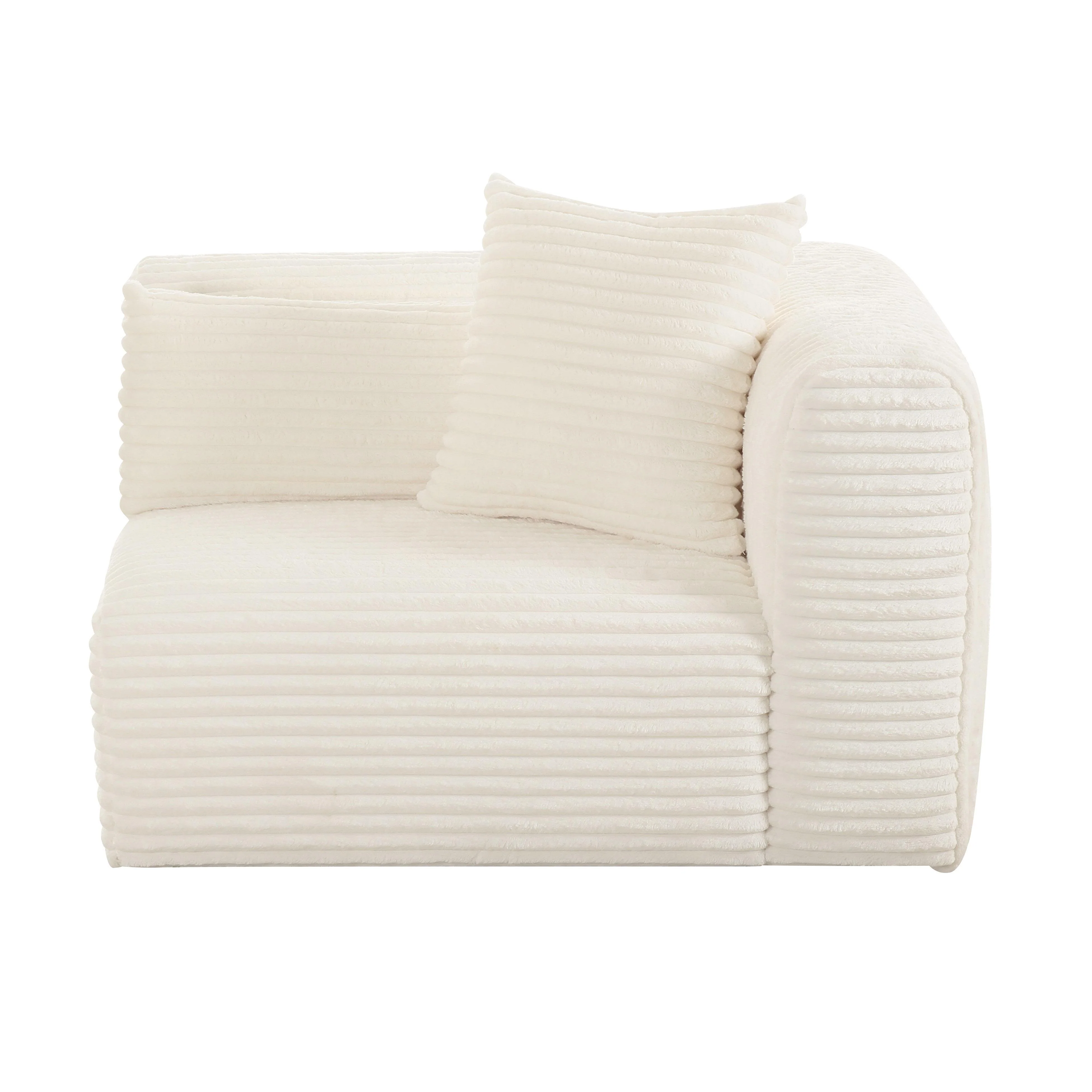Tov Tarra Fluffy Oversized Performance Corduroy Modular Corner Chair - Image 3