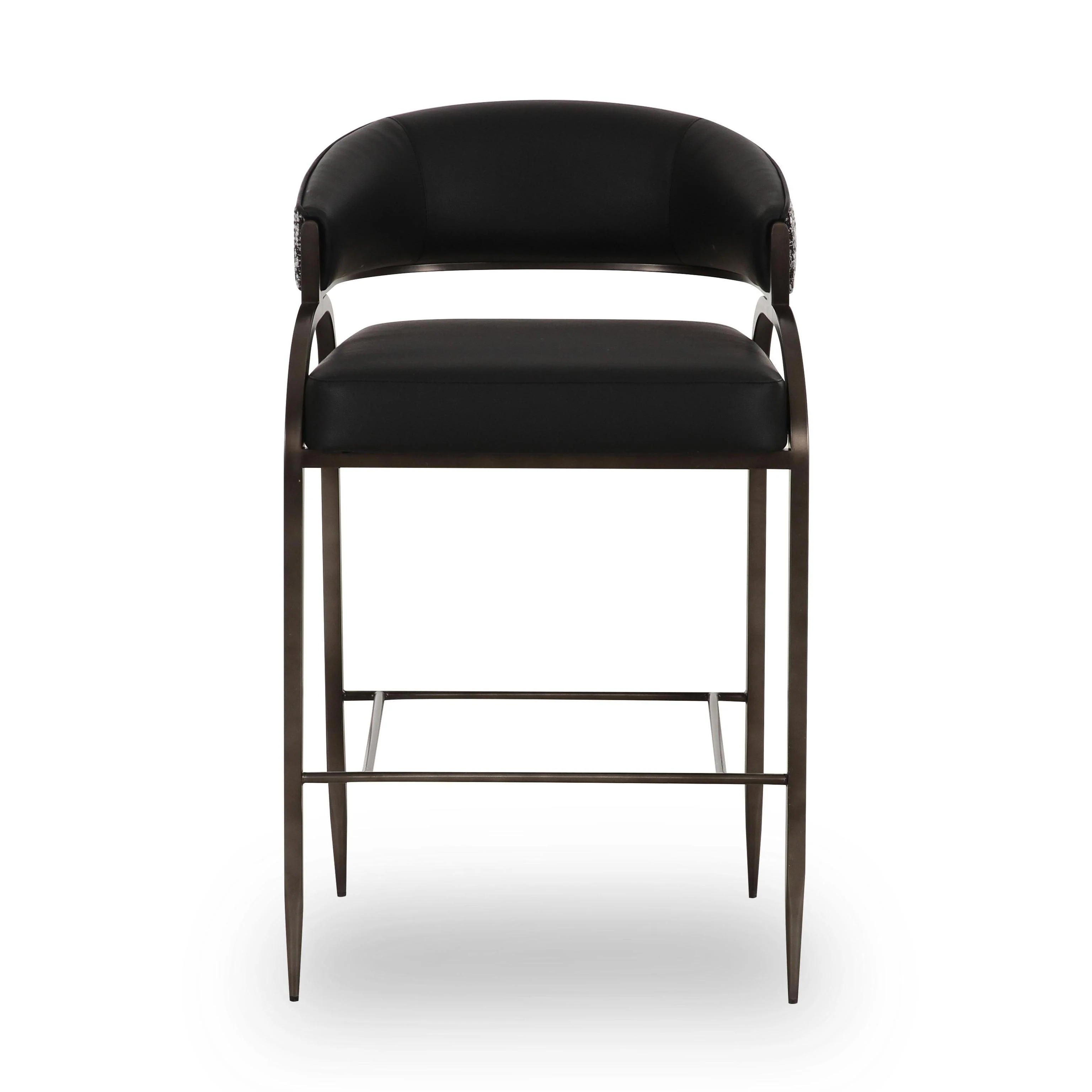 Tov Tatum 2-Tone Performance Vegan Leather Counter Stool - Image 4