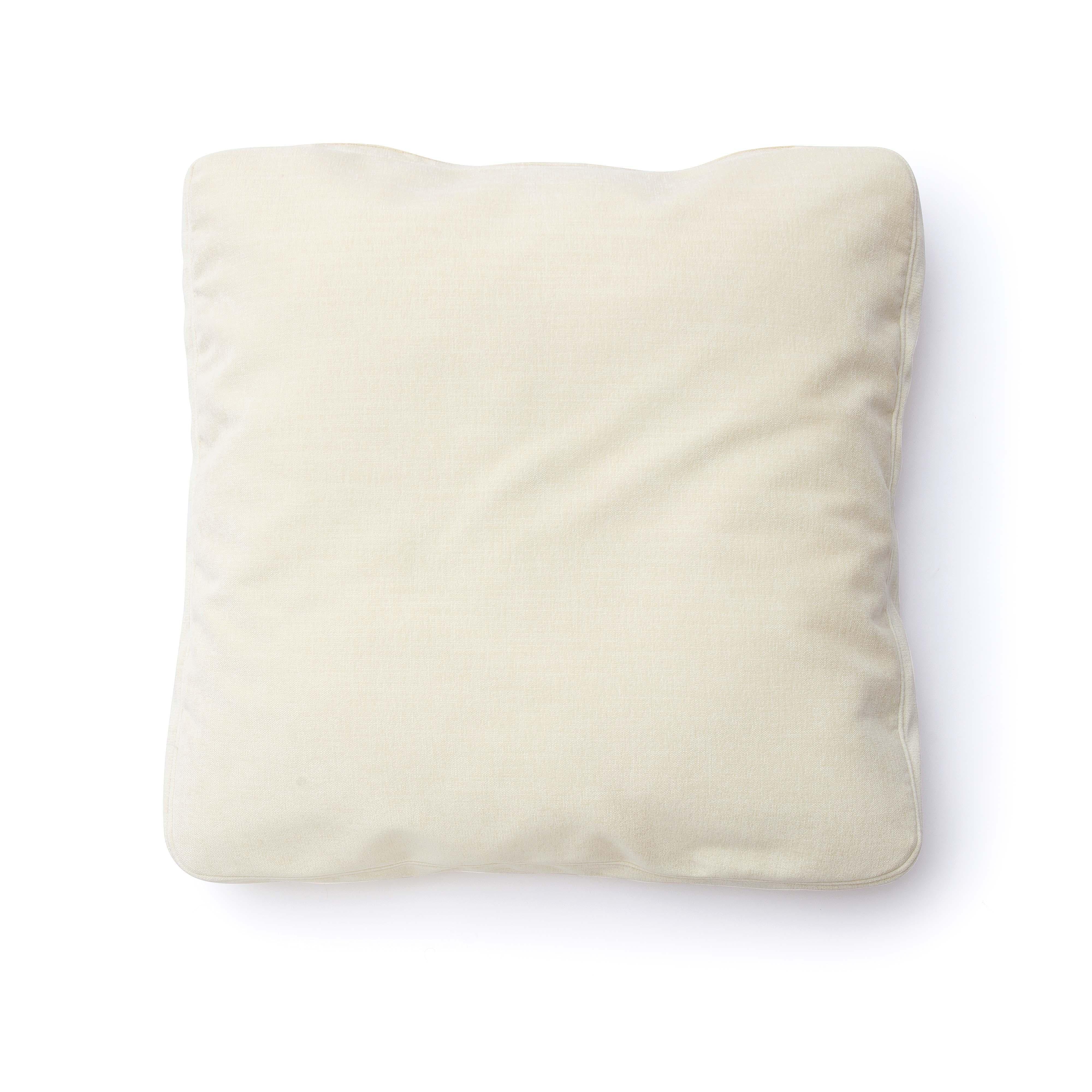 Tov Tipsy Cream Chenille 24" X 24" Square Floppy Pillow - Image 3