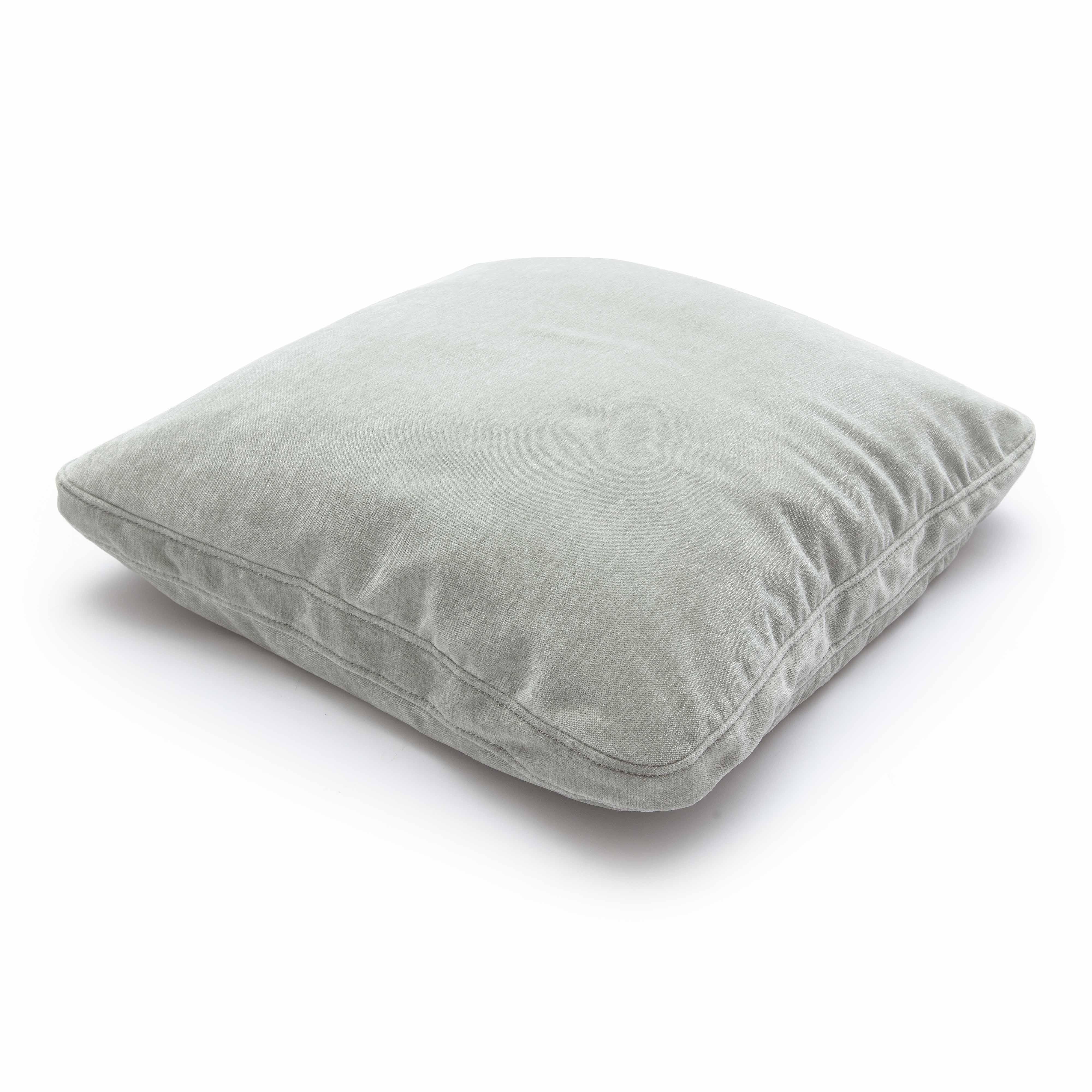 Tov Tipsy Mint Green Upcycled Chenille 24" X 24" Square Floppy Pillow - Image 4