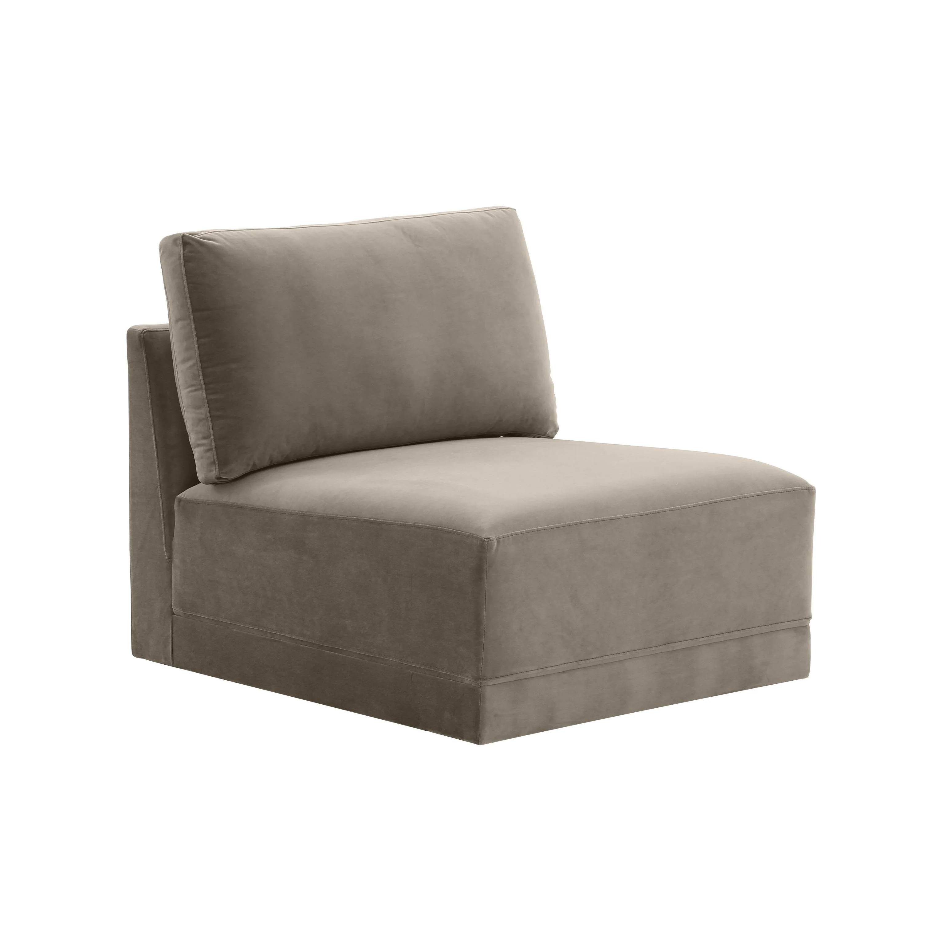 Tov Willow Performance Velvet Modular Armless Chair