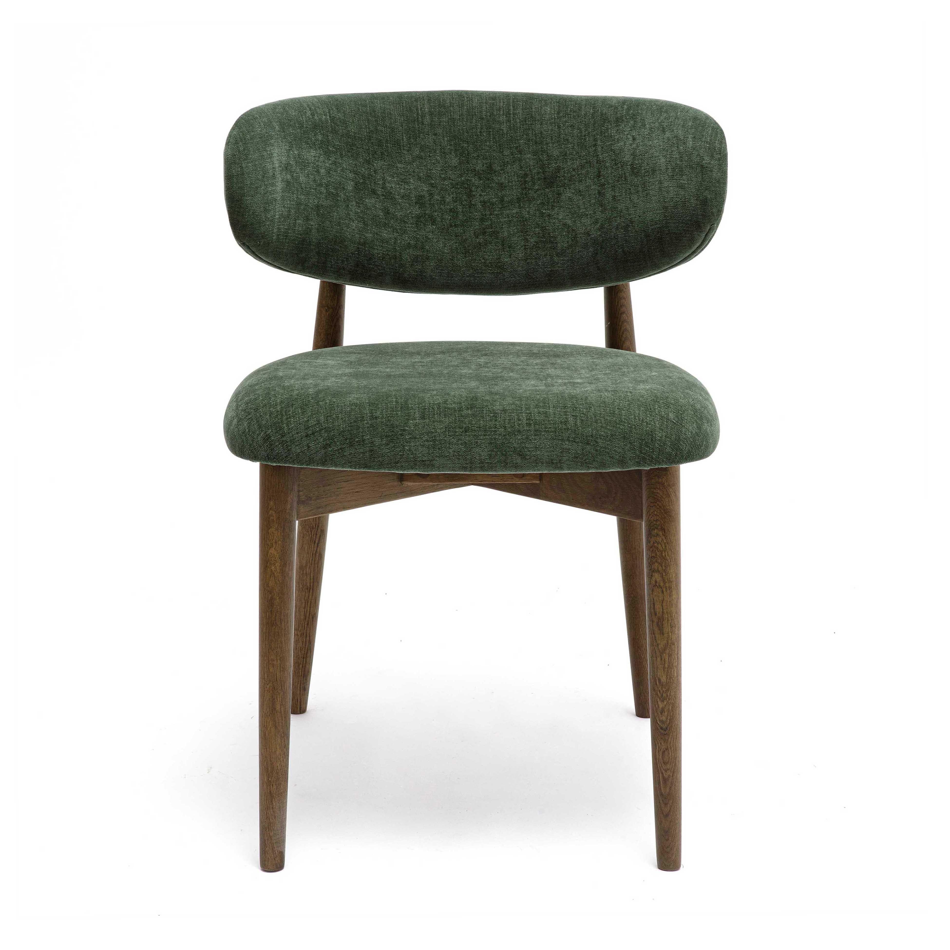 Tov Zinea Forest Green Performance Textured Velvet Dining Chair - Image 3