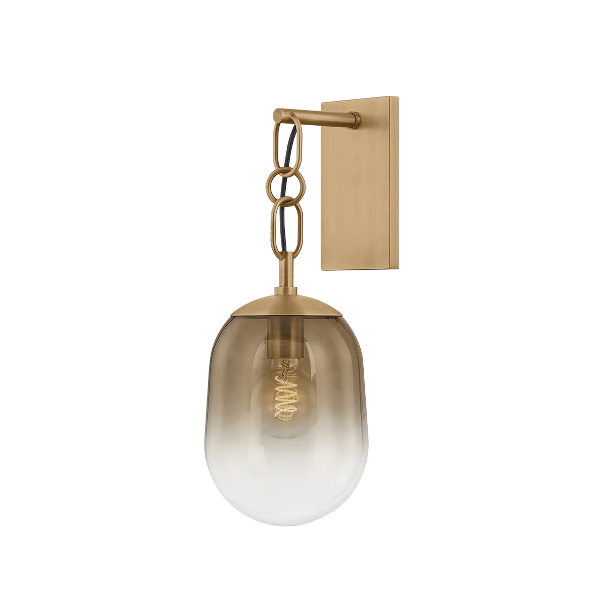 Troy Lighting Harvey Patina Brass 7W X 18.5H Wall Sconce