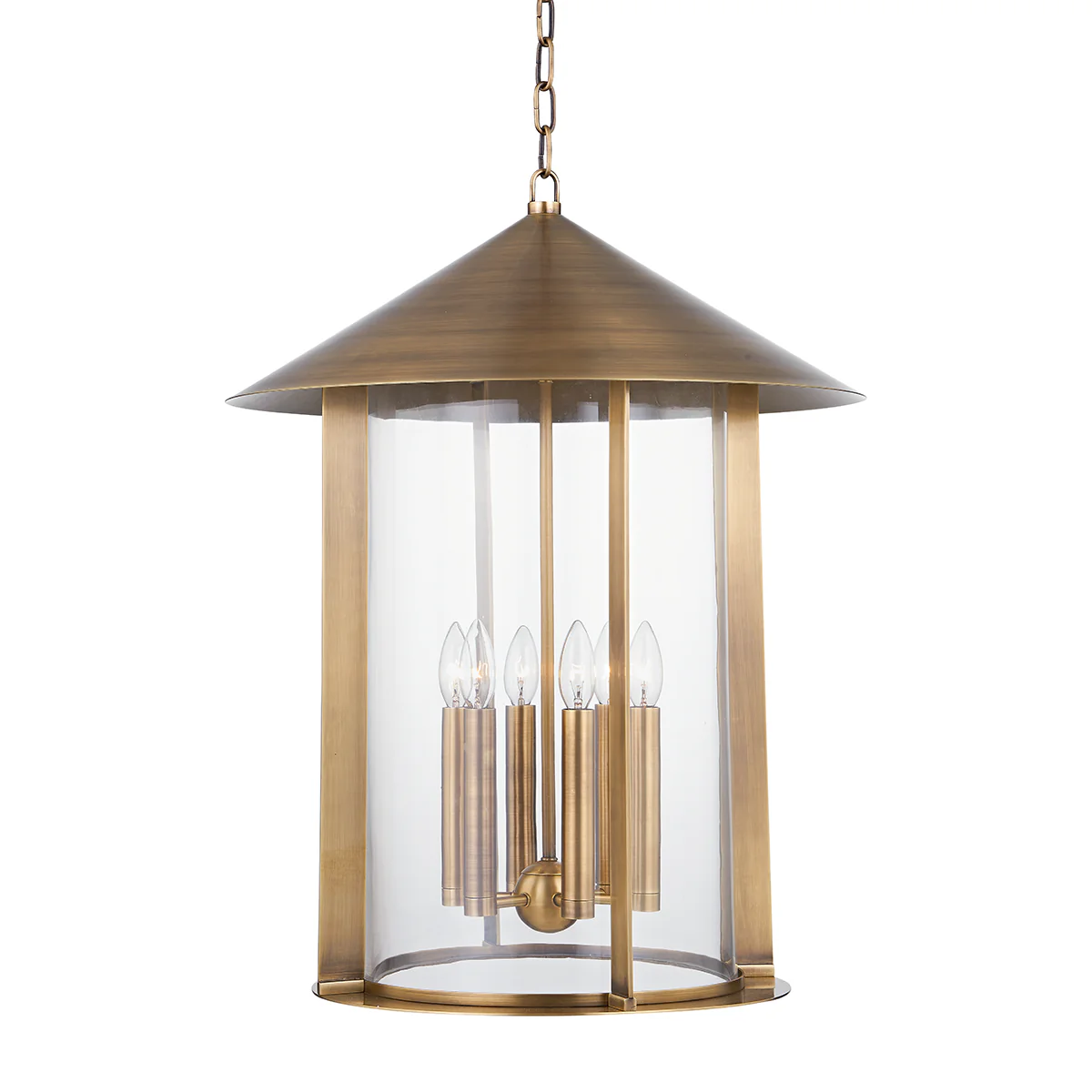 Troy Lighting Long Beach Patina Brass 22W X 27.75H Lantern