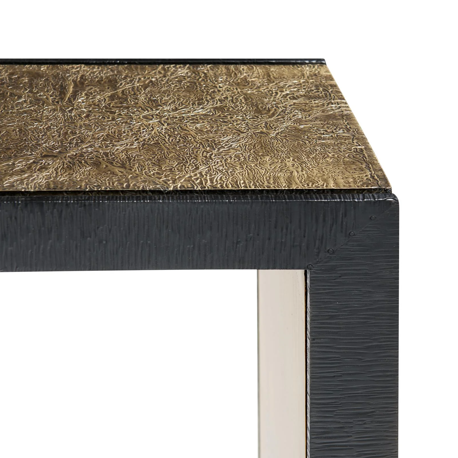Villa & House Antique Brass And Dark Bronze Odeon Console - Image 2